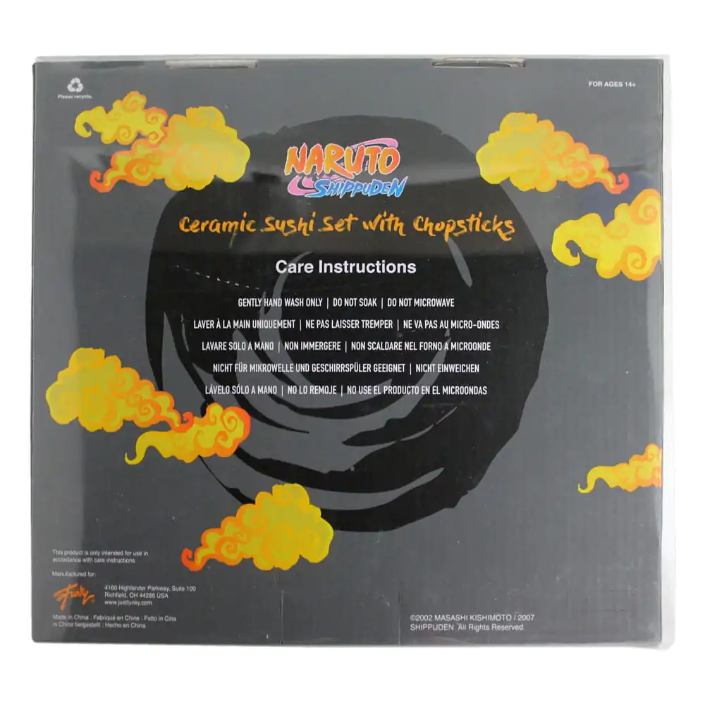 Naruto Shippuden Keramická sushi sada s hůlkami Naruto fotografii produktu