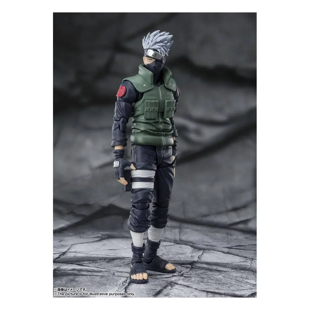 Naruto Shippuden S.H. Figuarts akční figurka Kakashi Hatake -The famed Sharingan Hero- 16 cm fotografii produktu