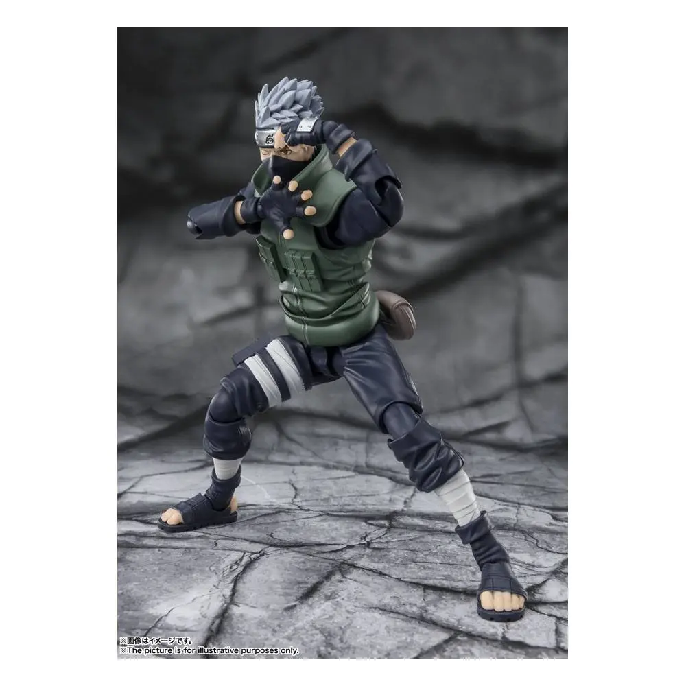 Naruto Shippuden S.H. Figuarts akční figurka Kakashi Hatake -The famed Sharingan Hero- 16 cm fotografii produktu