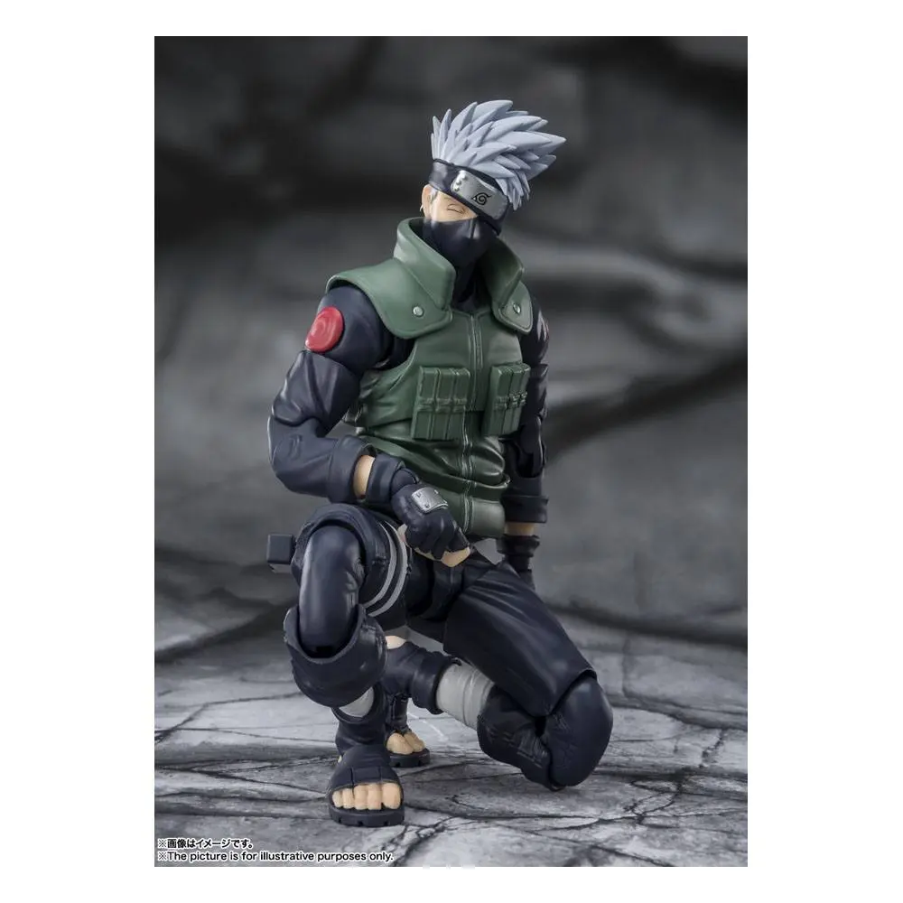 Naruto Shippuden S.H. Figuarts akční figurka Kakashi Hatake -The famed Sharingan Hero- 16 cm fotografii produktu