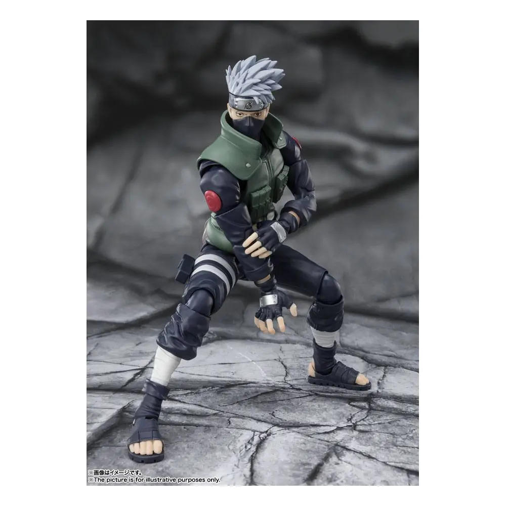 Naruto Shippuden S.H. Figuarts akční figurka Kakashi Hatake -The famed Sharingan Hero- 16 cm fotografii produktu