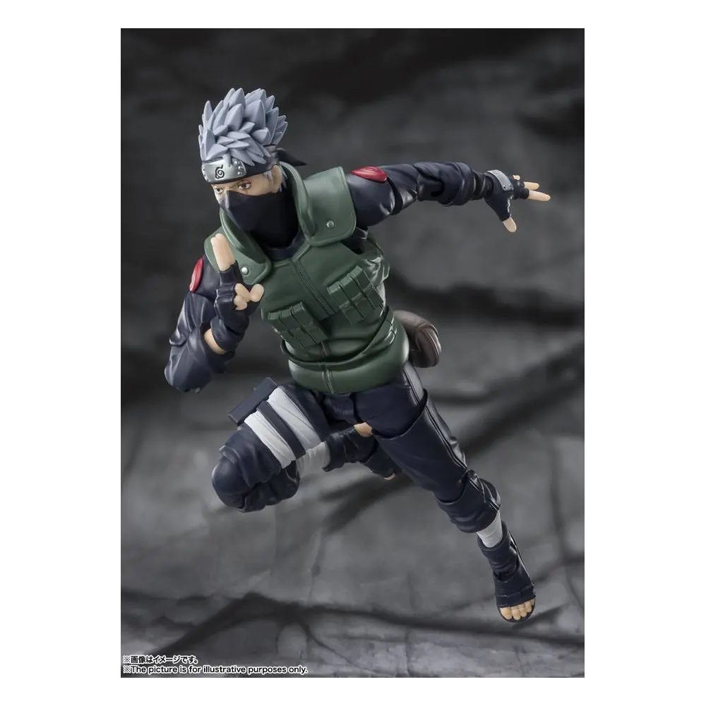 Naruto Shippuden S.H. Figuarts akční figurka Kakashi Hatake -The famed Sharingan Hero- 16 cm fotografii produktu