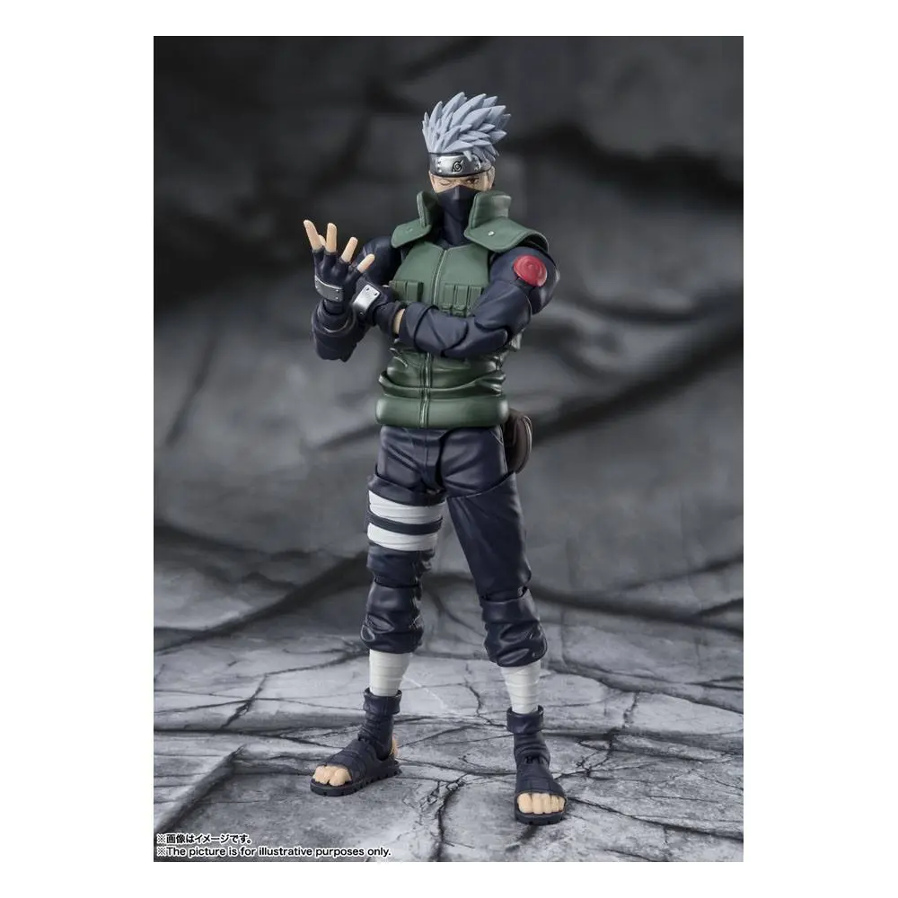 Naruto Shippuden S.H. Figuarts akční figurka Kakashi Hatake -The famed Sharingan Hero- 16 cm fotografii produktu