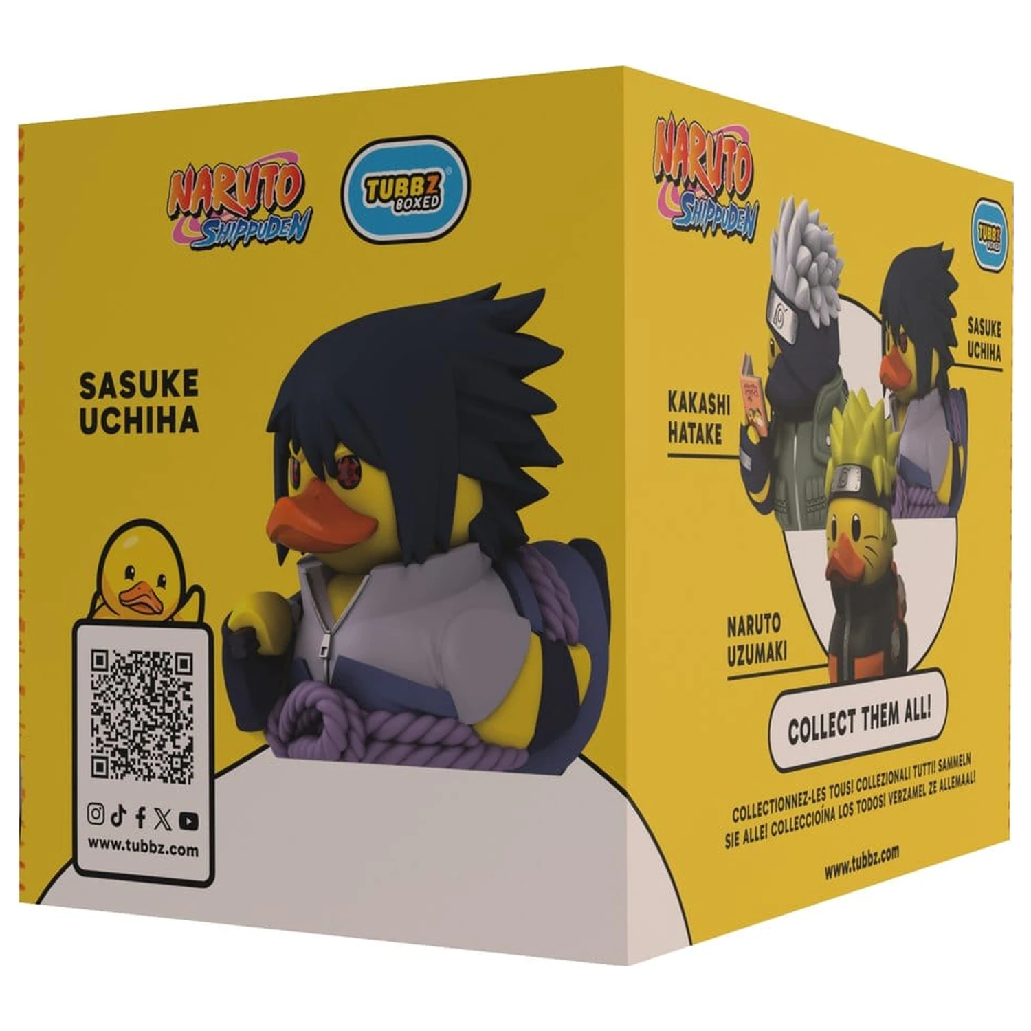 Naruto Shippuden Tubbz PVC figurka Sasuke Uchiha Boxed Edition 10 cm fotografii produktu