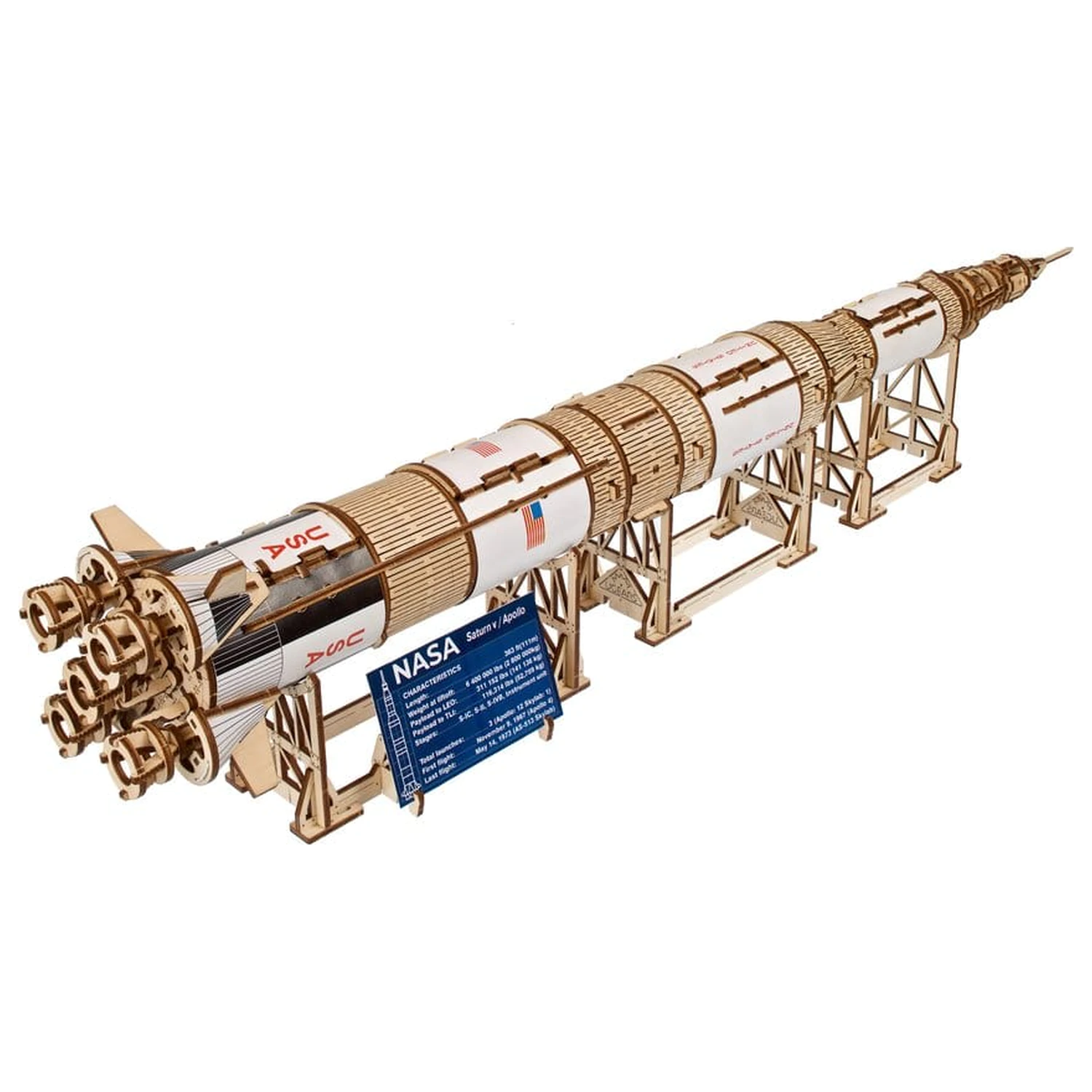 NASA 3D Dřevěné Puzzle Saturn V fotografii produktu