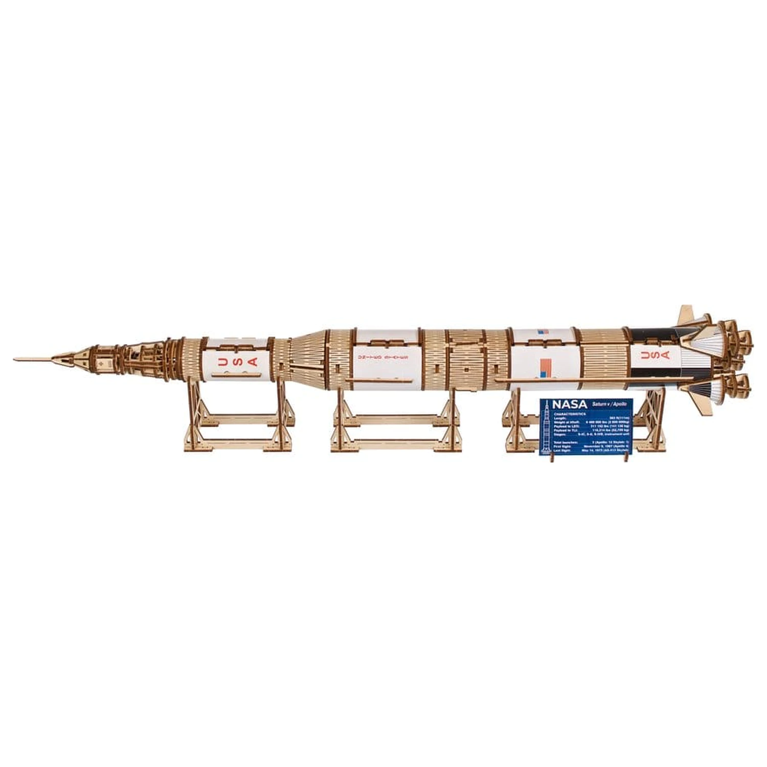 NASA 3D Dřevěné Puzzle Saturn V fotografii produktu