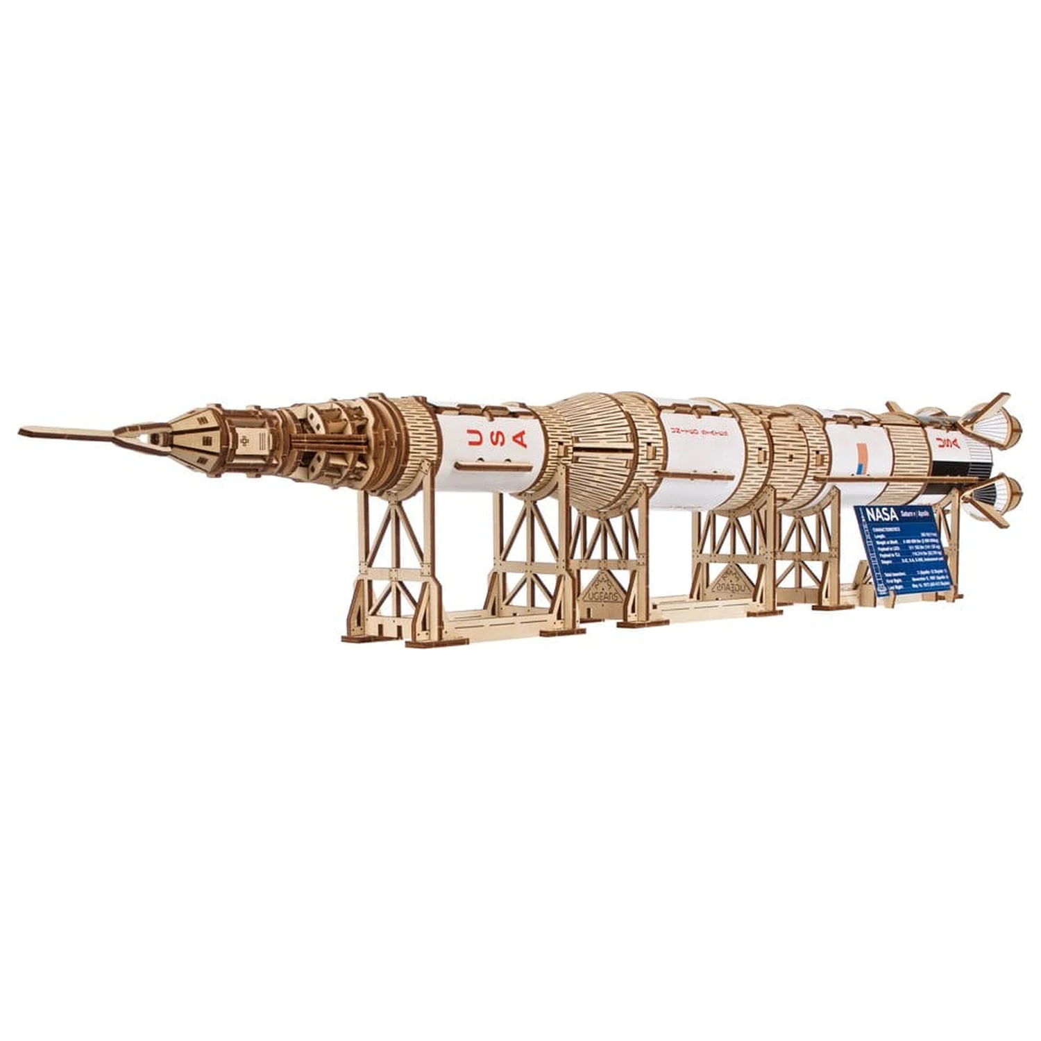 NASA 3D Dřevěné Puzzle Saturn V fotografii produktu