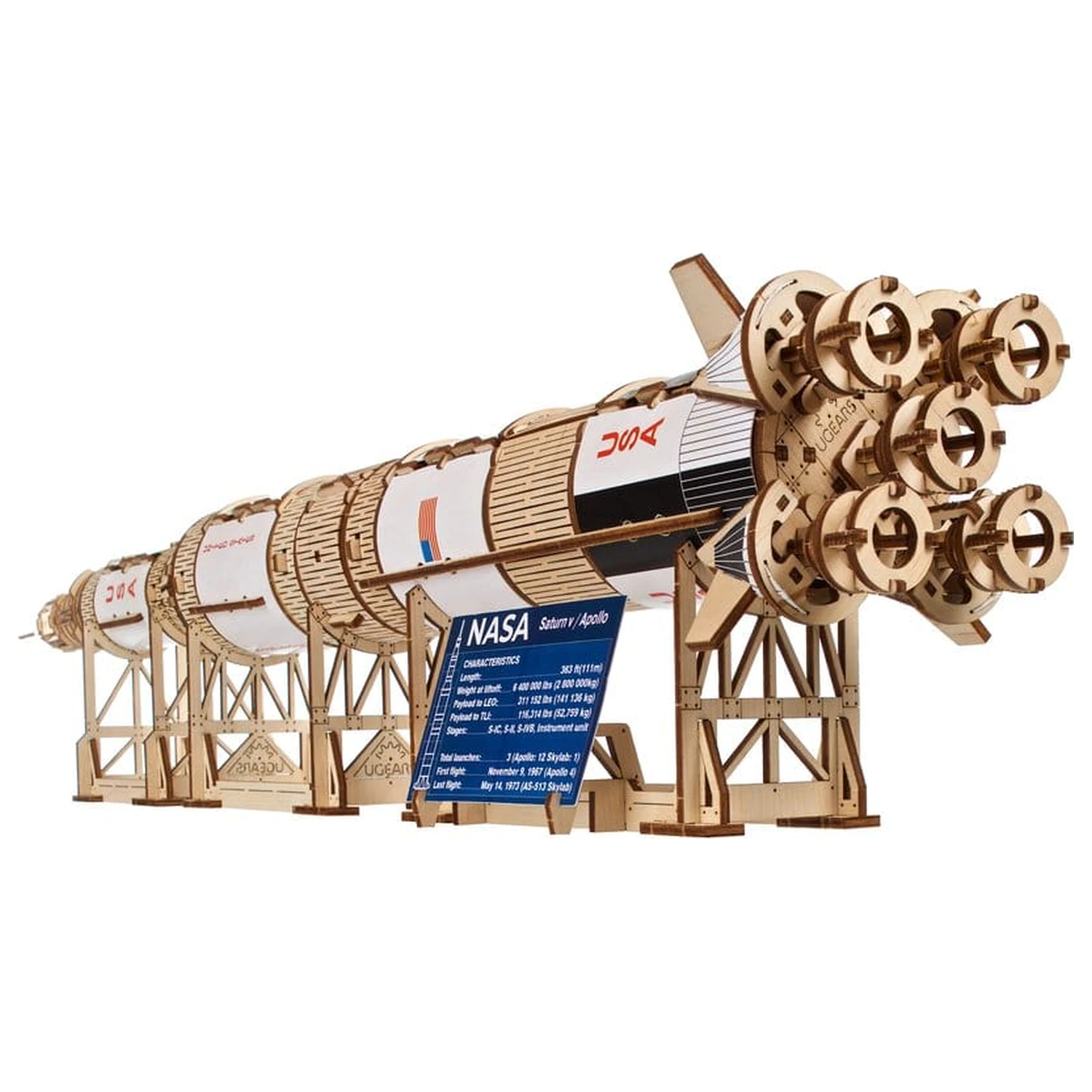 NASA 3D Dřevěné Puzzle Saturn V fotografii produktu