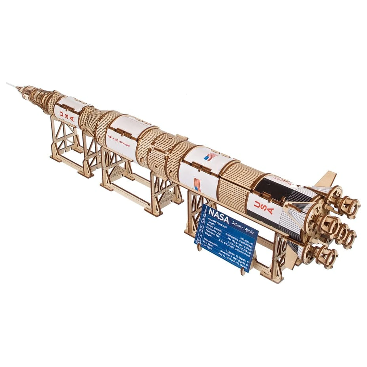 NASA 3D Dřevěné Puzzle Saturn V fotografii produktu