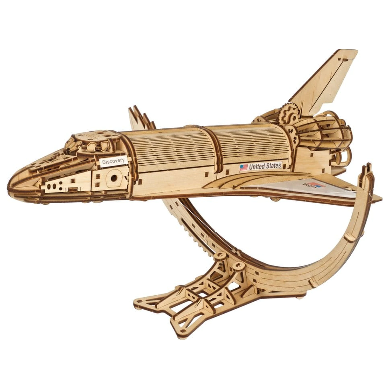 NASA 3D dřevěné puzzle raketoplán Discovery fotografii produktu