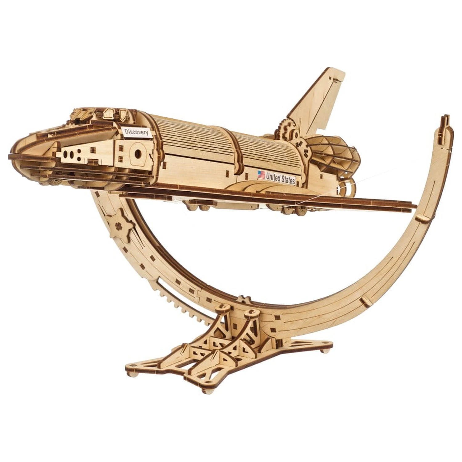 NASA 3D dřevěné puzzle raketoplán Discovery fotografii produktu