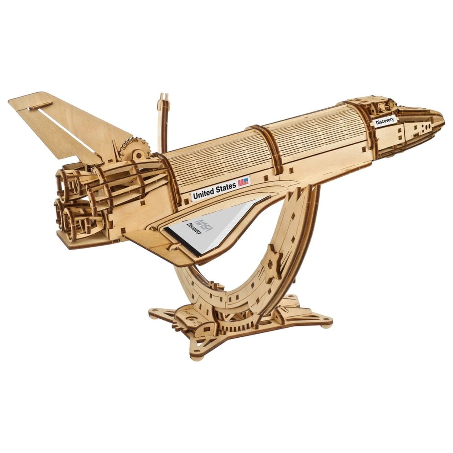 NASA 3D dřevěné puzzle raketoplán Discovery fotografii produktu