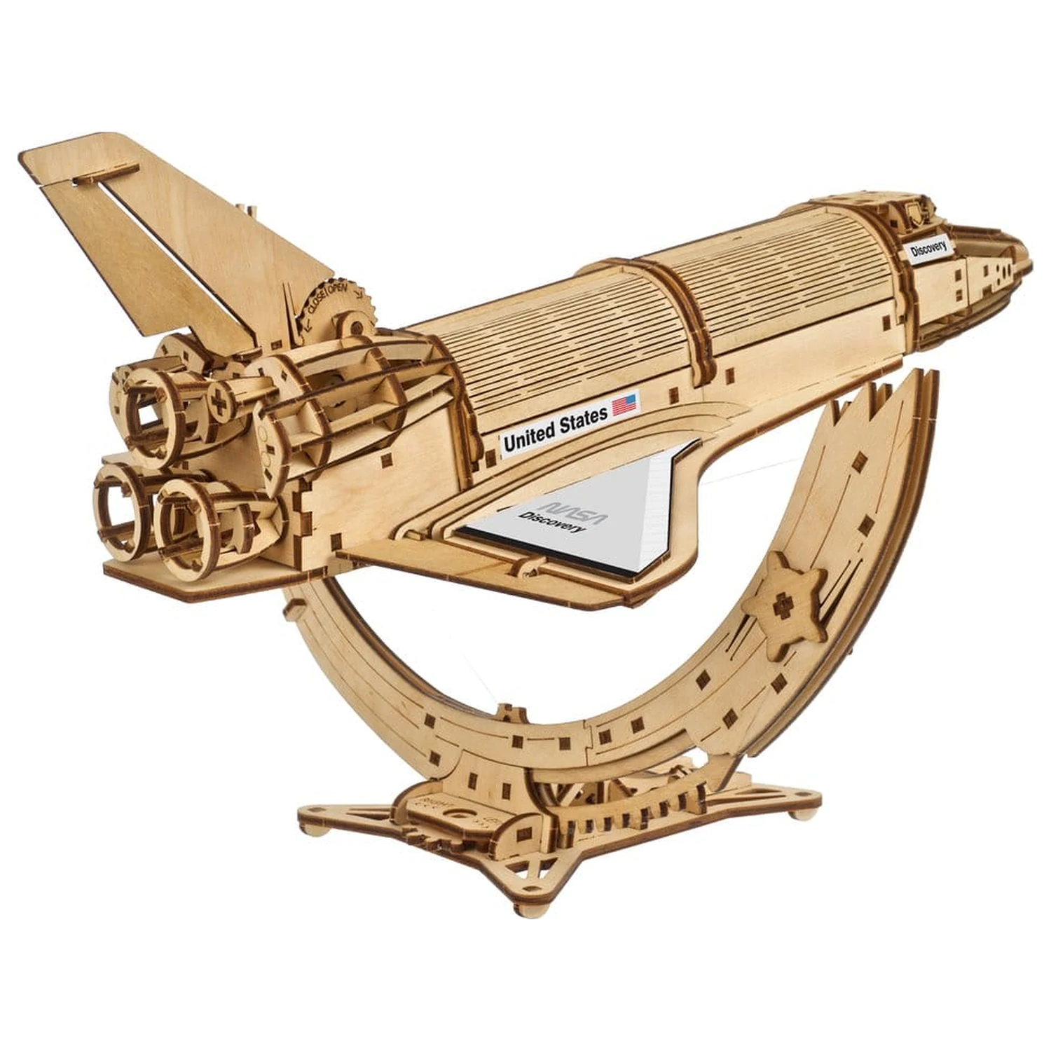 NASA 3D dřevěné puzzle raketoplán Discovery fotografii produktu