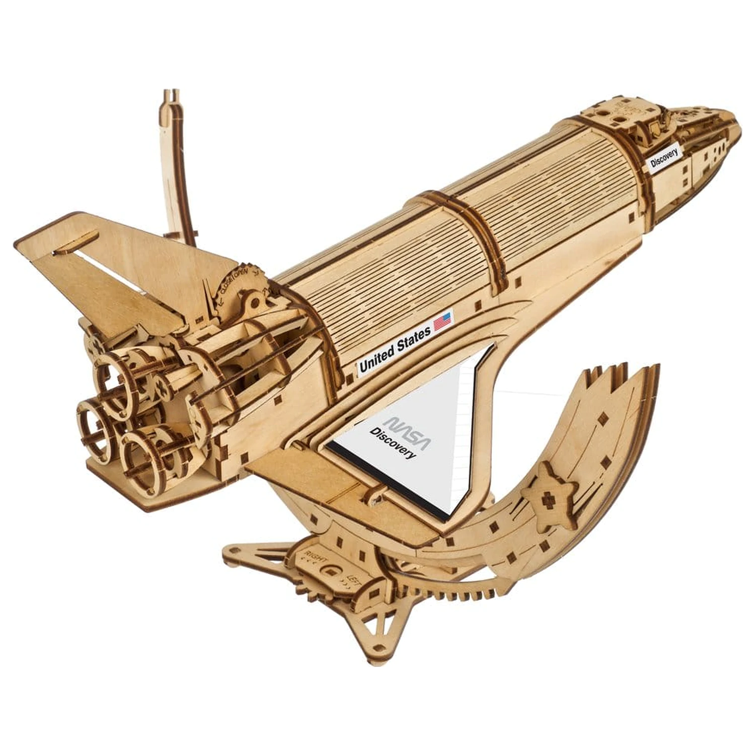 NASA 3D dřevěné puzzle raketoplán Discovery fotografii produktu