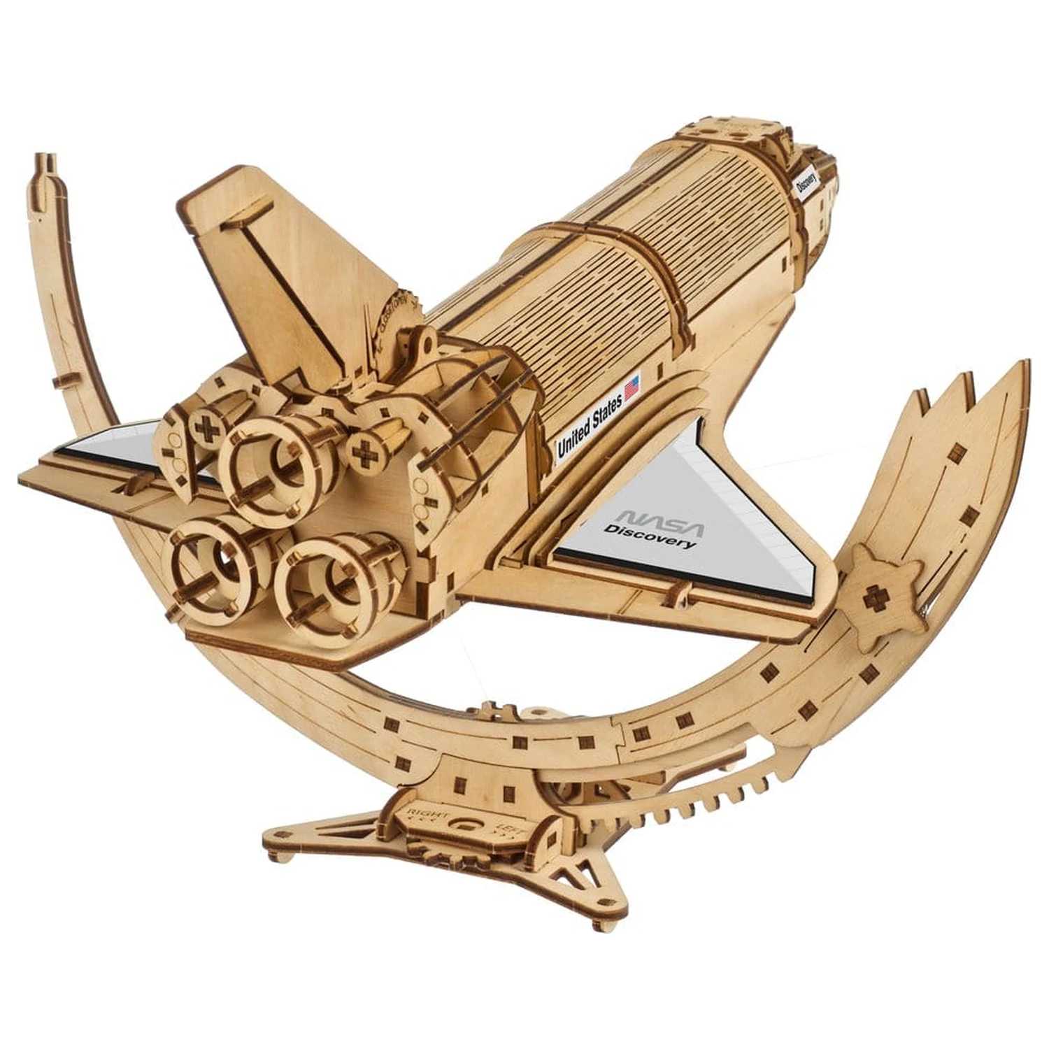 NASA 3D dřevěné puzzle raketoplán Discovery fotografii produktu