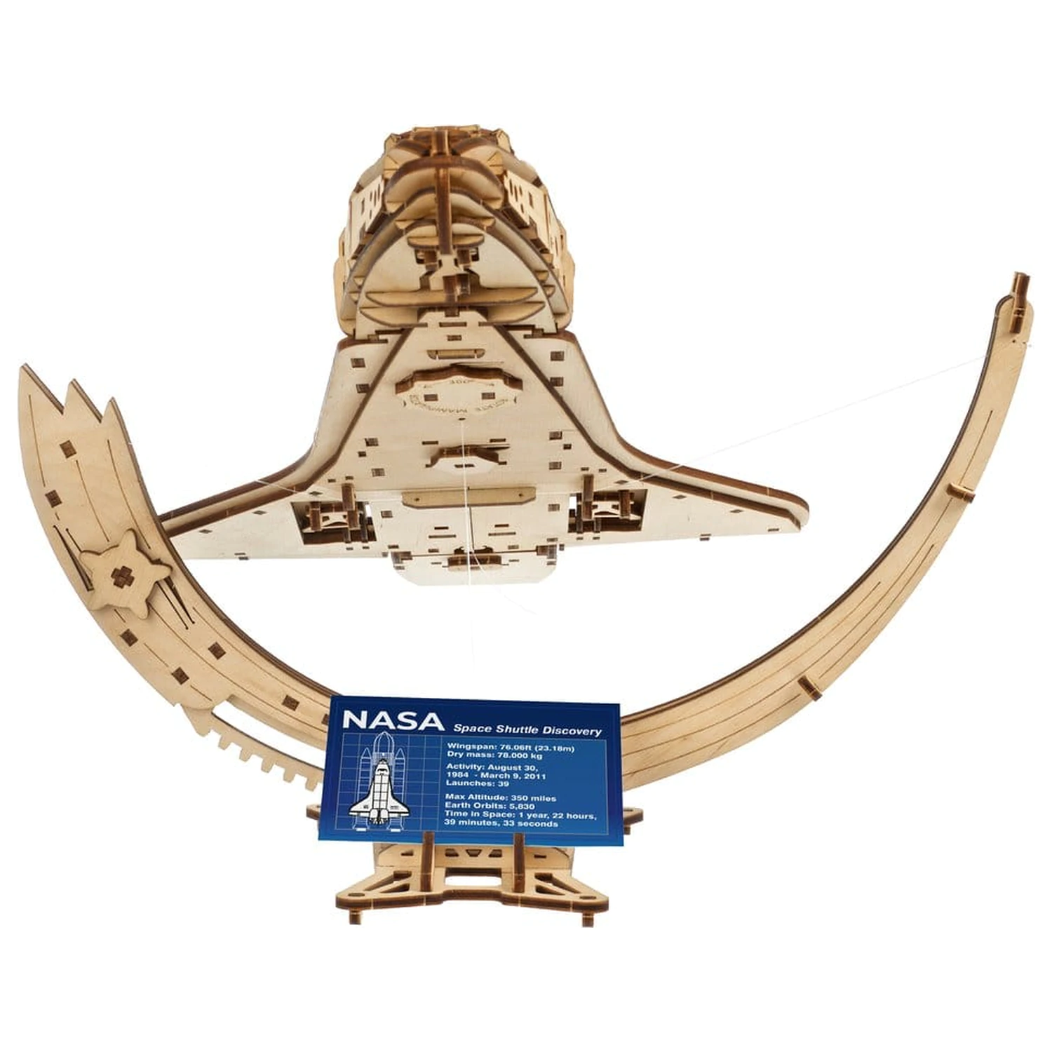 NASA 3D dřevěné puzzle raketoplán Discovery fotografii produktu