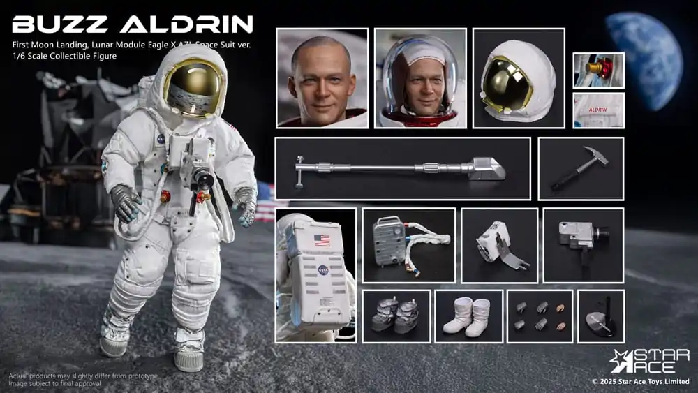 NASA Apollo 11 akční figurka 1/6 Buzz Aldrin 30 cm fotografii produktu