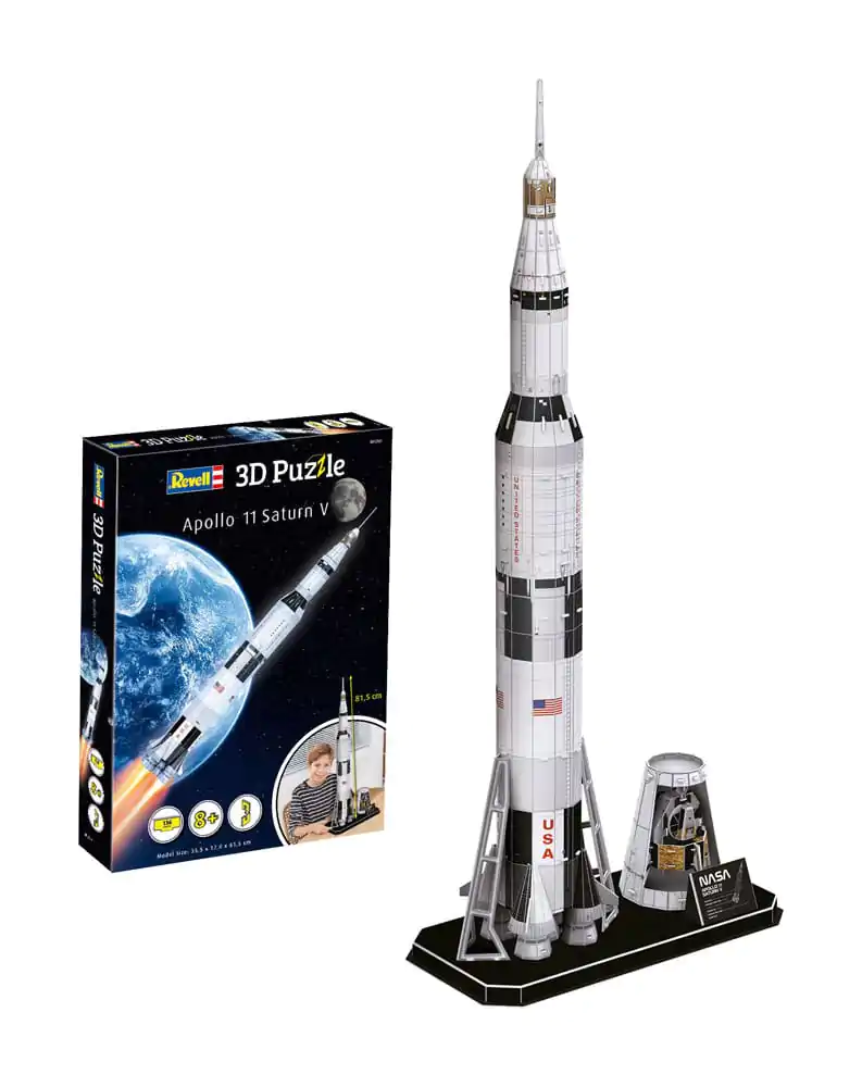 NASA 3D Puzzle Apollo 11 Saturn V 81 cm fotografii produktu