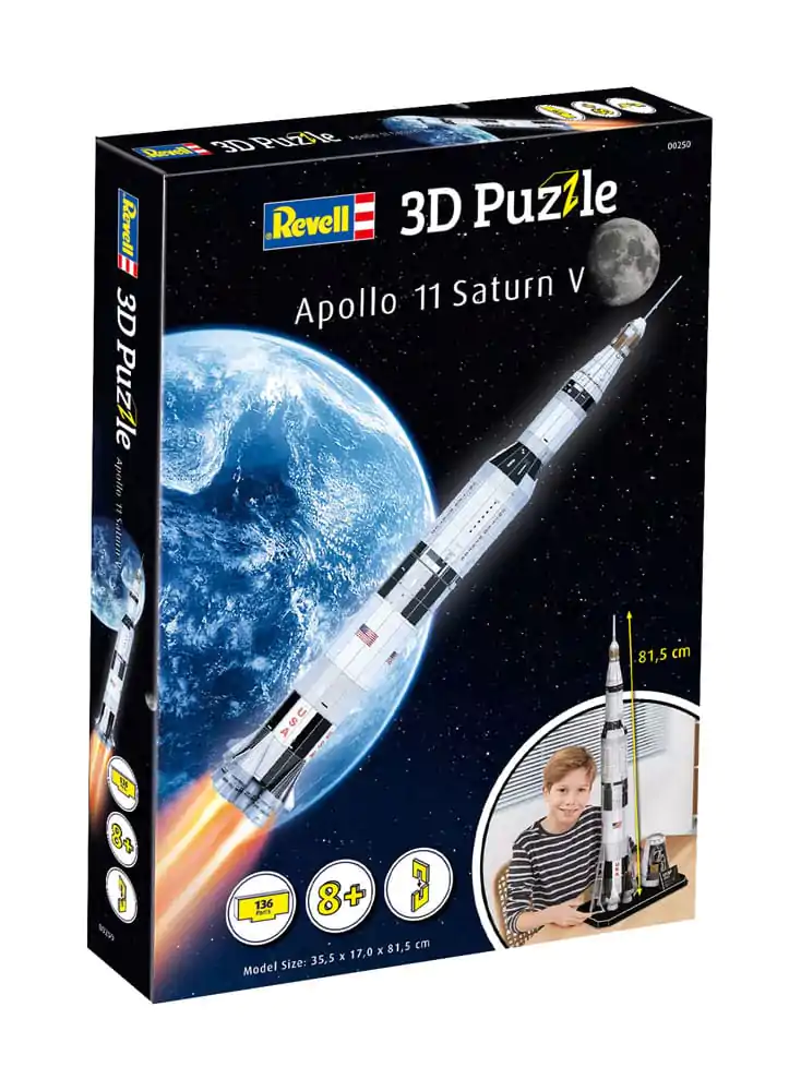 NASA 3D Puzzle Apollo 11 Saturn V 81 cm fotografii produktu