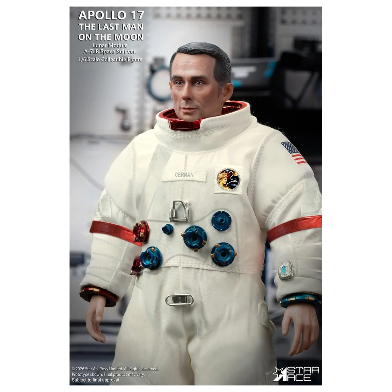 NASA Apollo 17 akční figurka 1/6 The Last Man on the Moon 30 cm fotografii produktu