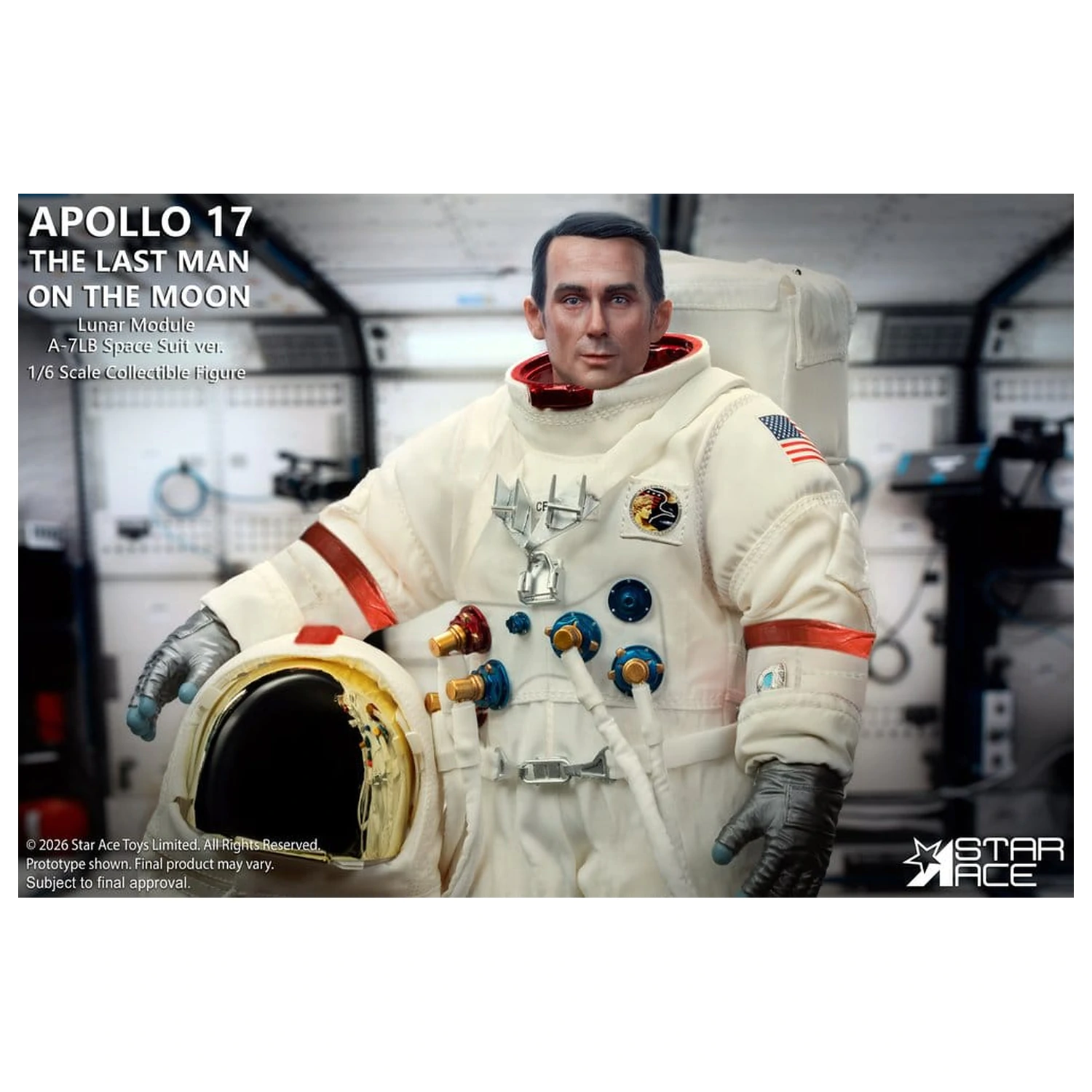 NASA Apollo 17 akční figurka 1/6 The Last Man on the Moon 30 cm fotografii produktu