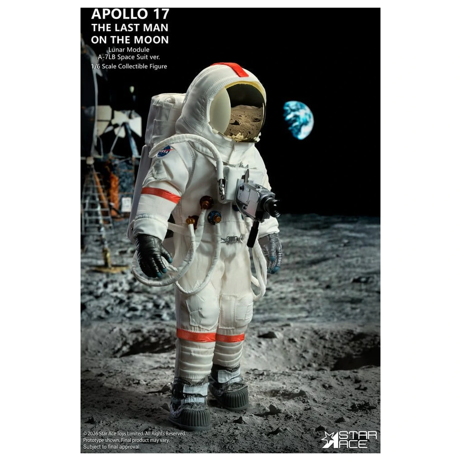 NASA Apollo 17 akční figurka 1/6 The Last Man on the Moon 30 cm fotografii produktu
