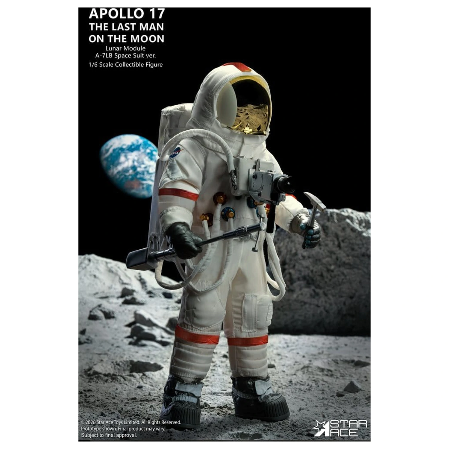 NASA Apollo 17 akční figurka 1/6 The Last Man on the Moon 30 cm fotografii produktu
