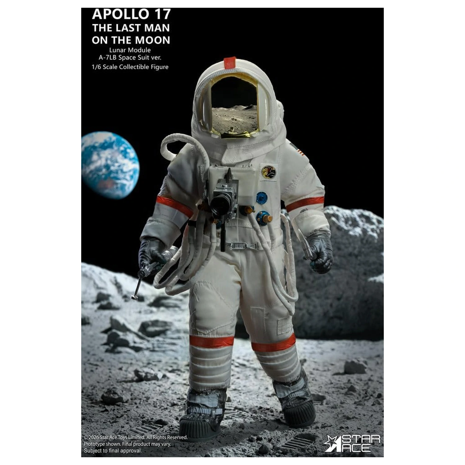 NASA Apollo 17 akční figurka 1/6 The Last Man on the Moon 30 cm fotografii produktu