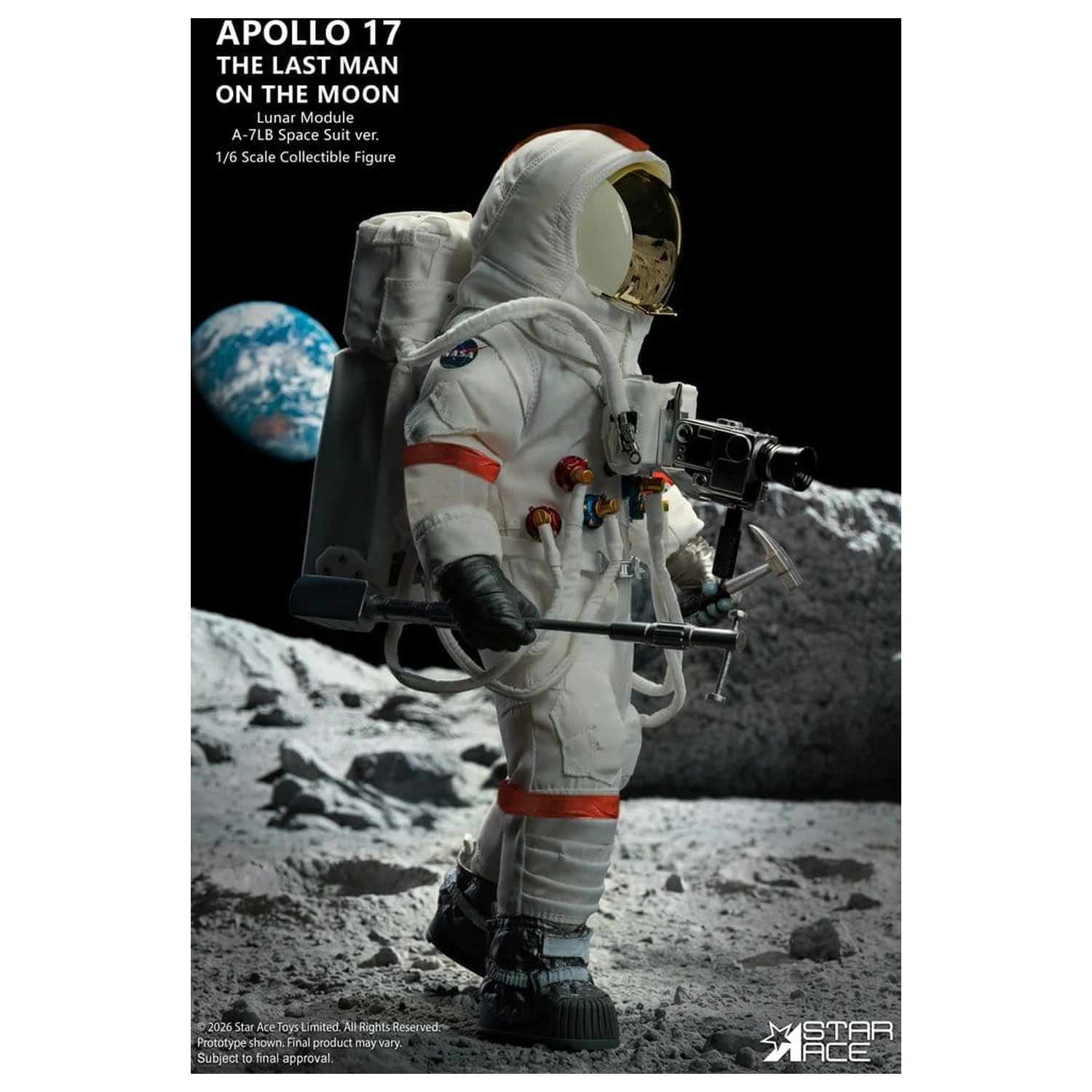 NASA Apollo 17 akční figurka 1/6 The Last Man on the Moon 30 cm fotografii produktu