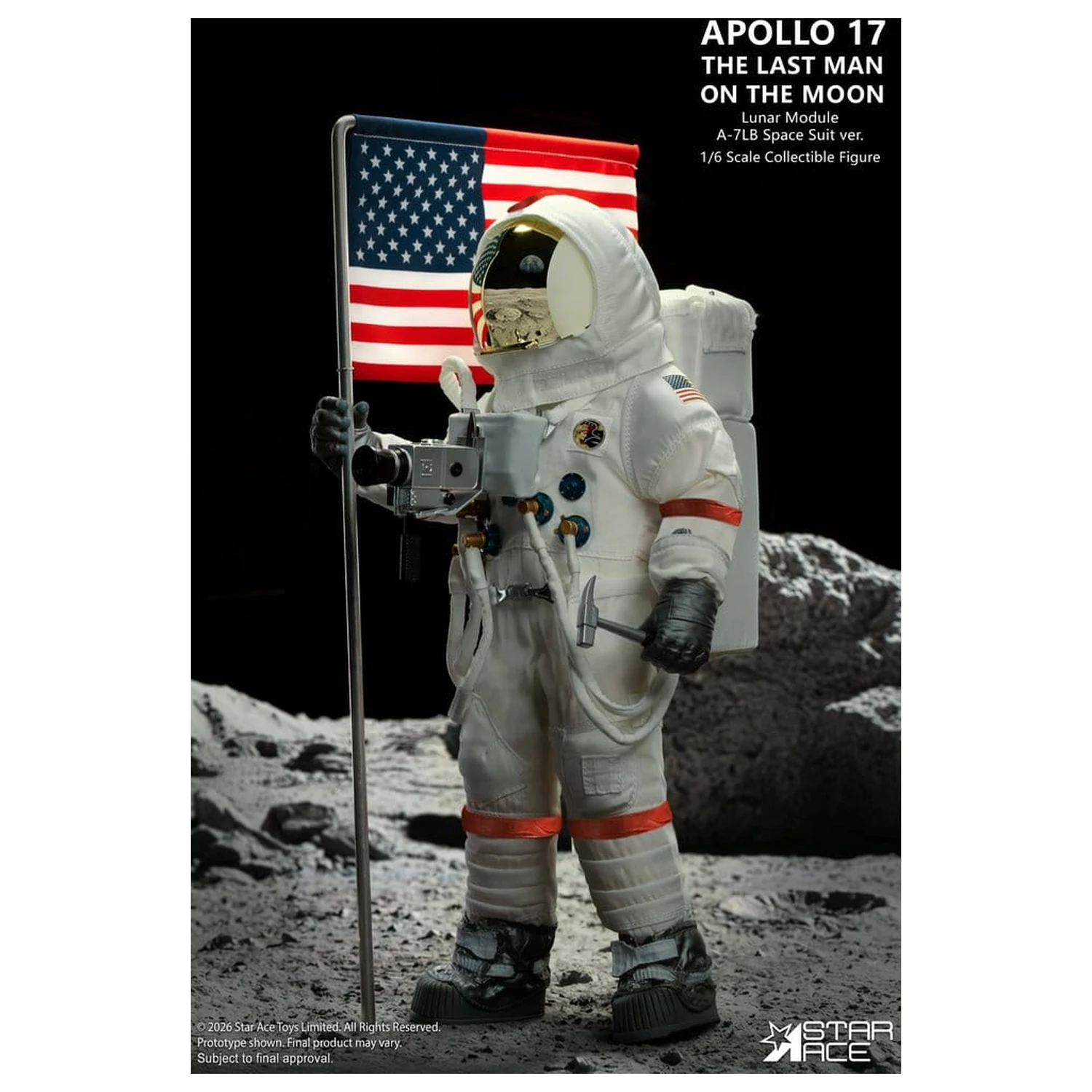 NASA Apollo 17 akční figurka 1/6 The Last Man on the Moon 30 cm fotografii produktu