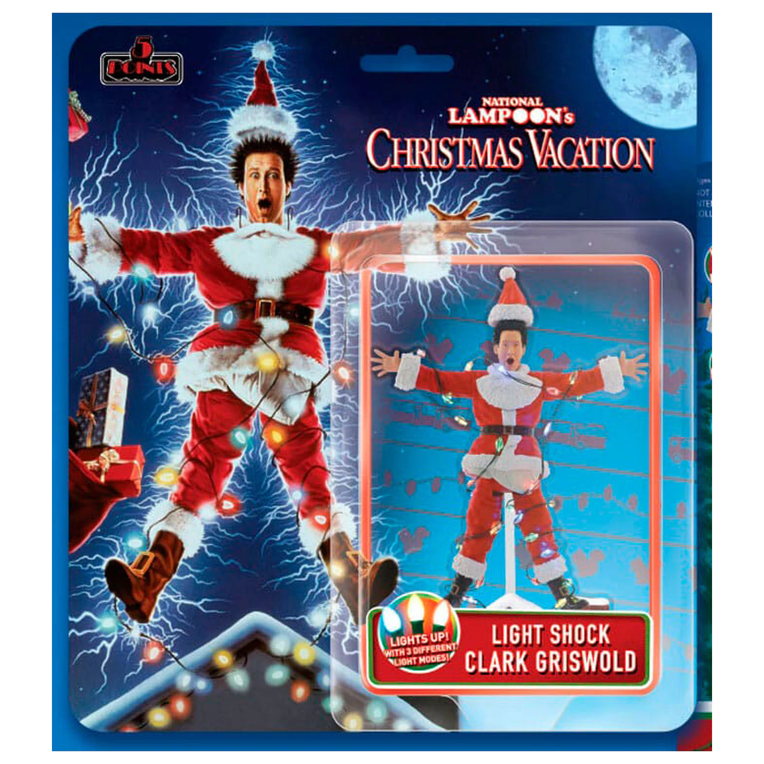 National Lampoon's Christmas Vacation Clark Griswold Light Shock figurka 10 cm fotografii produktu
