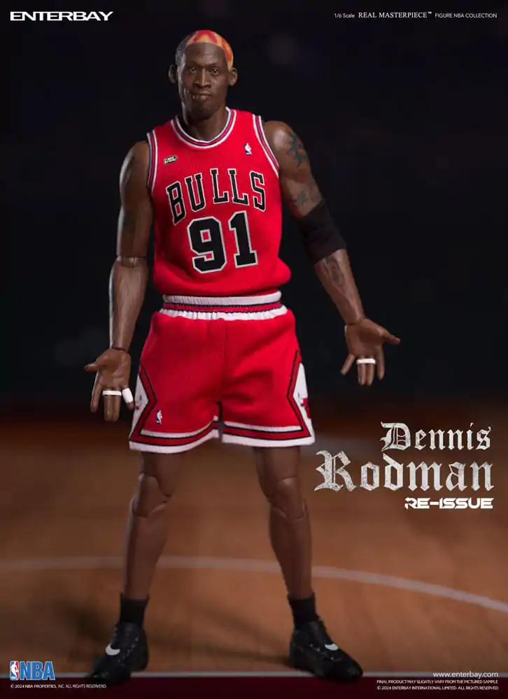 NBA Collection Real Masterpiece Akční figurka 1/6 Dennis Rodman Limited Retro Edition 33 cm fotografii produktu