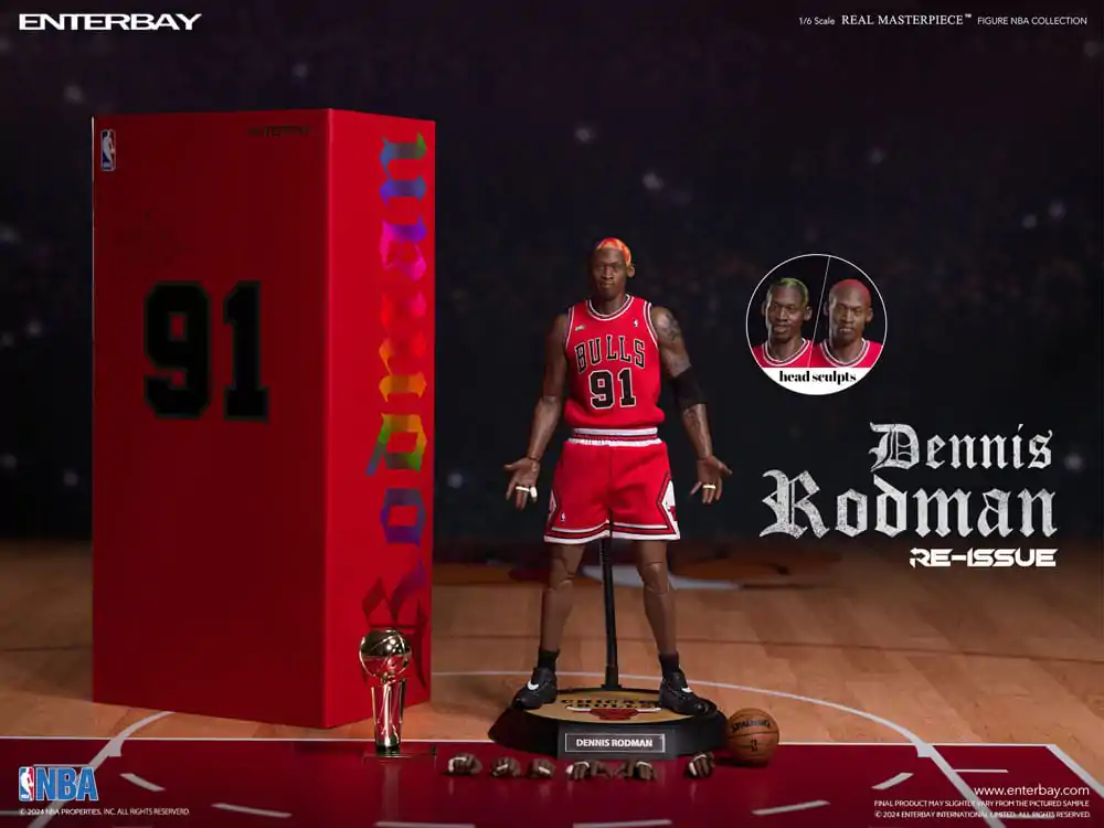 NBA Collection Real Masterpiece Akční figurka 1/6 Dennis Rodman Limited Retro Edition 33 cm fotografii produktu