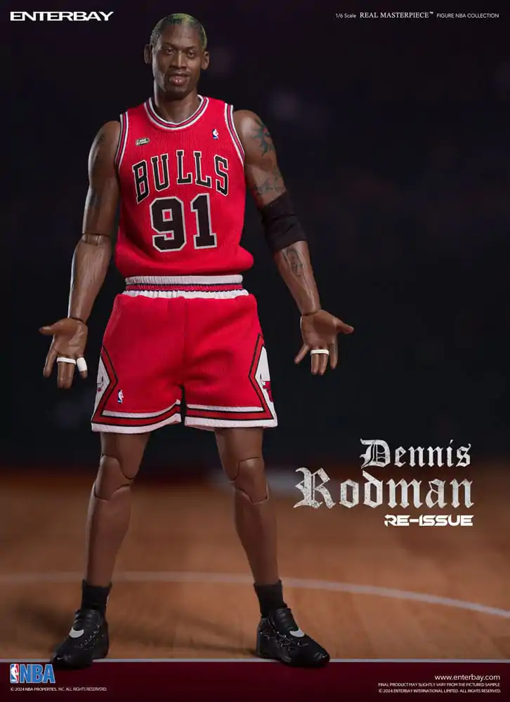 NBA Collection Real Masterpiece Akční figurka 1/6 Dennis Rodman Limited Retro Edition 33 cm fotografii produktu