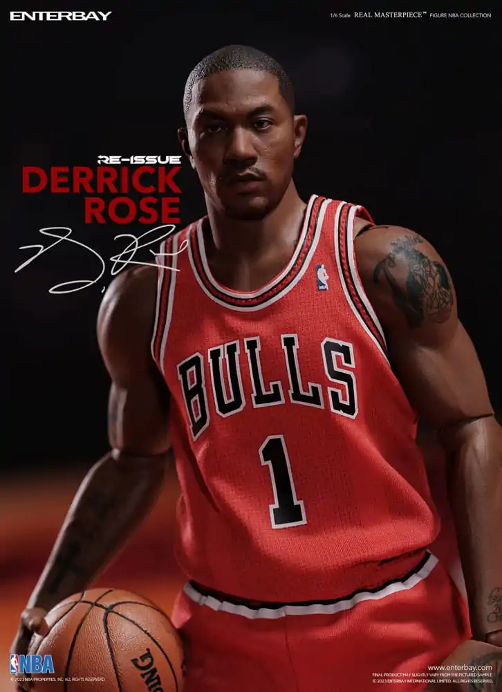 NBA Collection Real Masterpiece akční figurka 1/6 Derrick Rose Limited Retro Edition 30 cm fotografii produktu