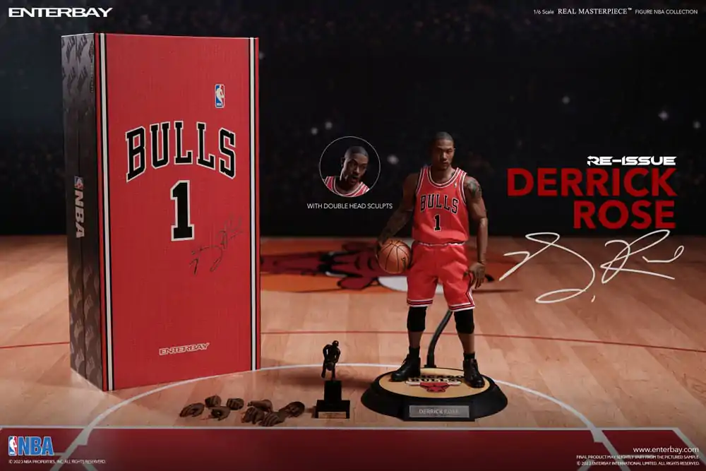 NBA Collection Real Masterpiece akční figurka 1/6 Derrick Rose Limited Retro Edition 30 cm fotografii produktu