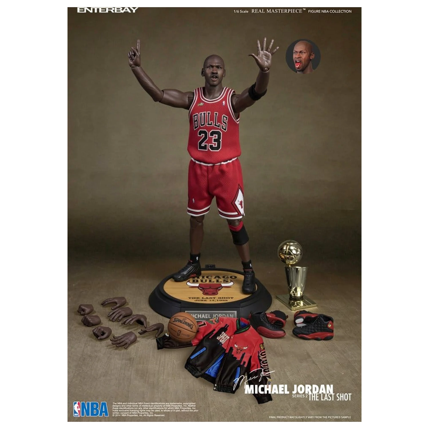 NBA Collection Real Masterpiece akční figurka 1/6 Michael Jordan Series 2 (Road Jersey Edition) 33 cm fotografii produktu