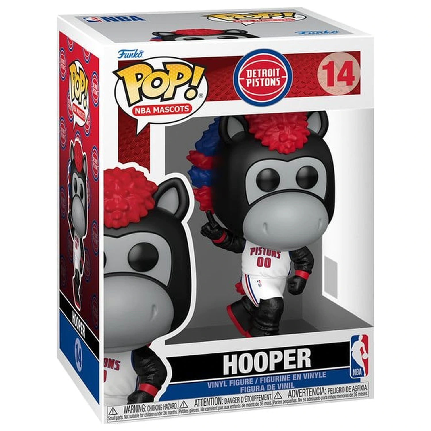 NBA Funko POP! Basketbalová vinylová figurka Maskoti: Pistons- Hooper 9 cm fotografii produktu