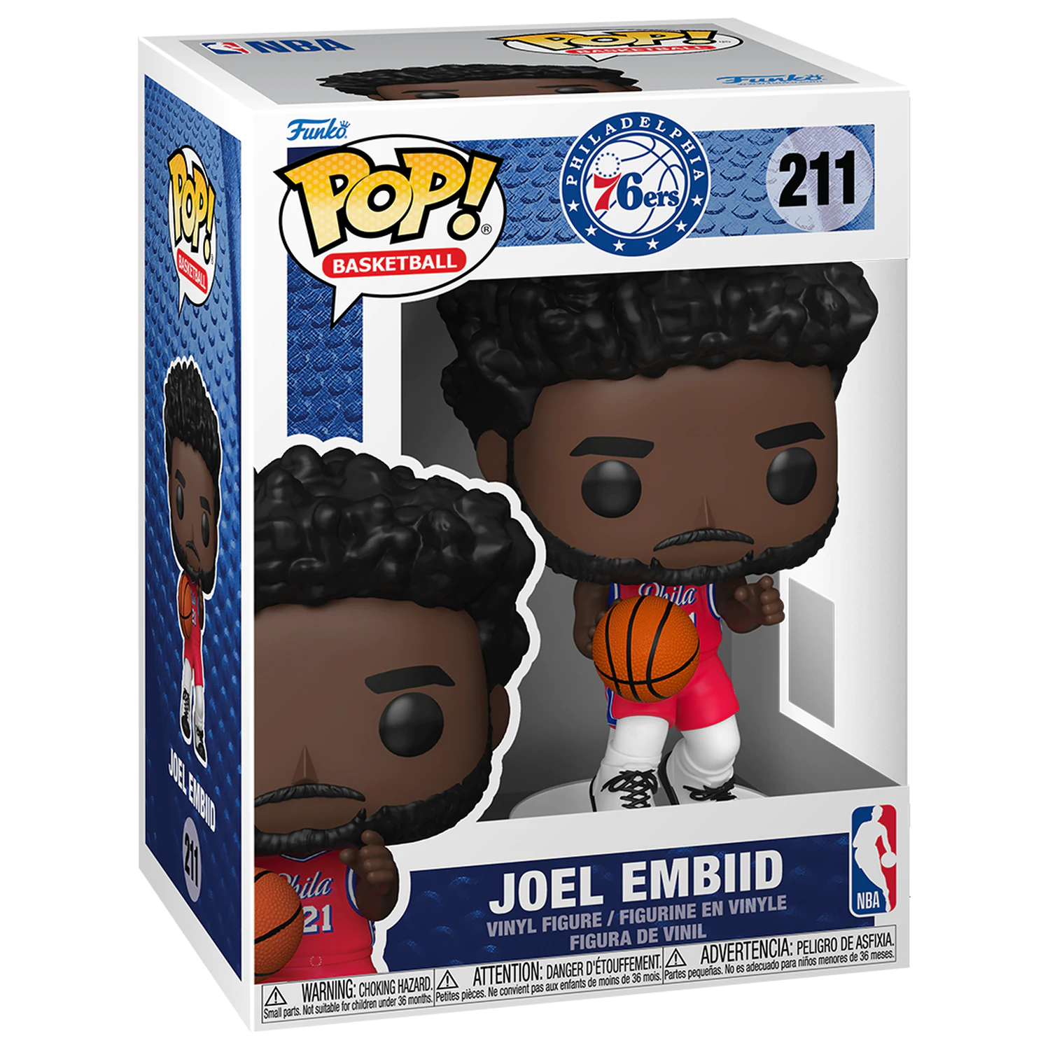 NBA Legends Funko POP! Sports Vinyl Figurka 76ers- Joel Embiid 9 cm fotografii produktu