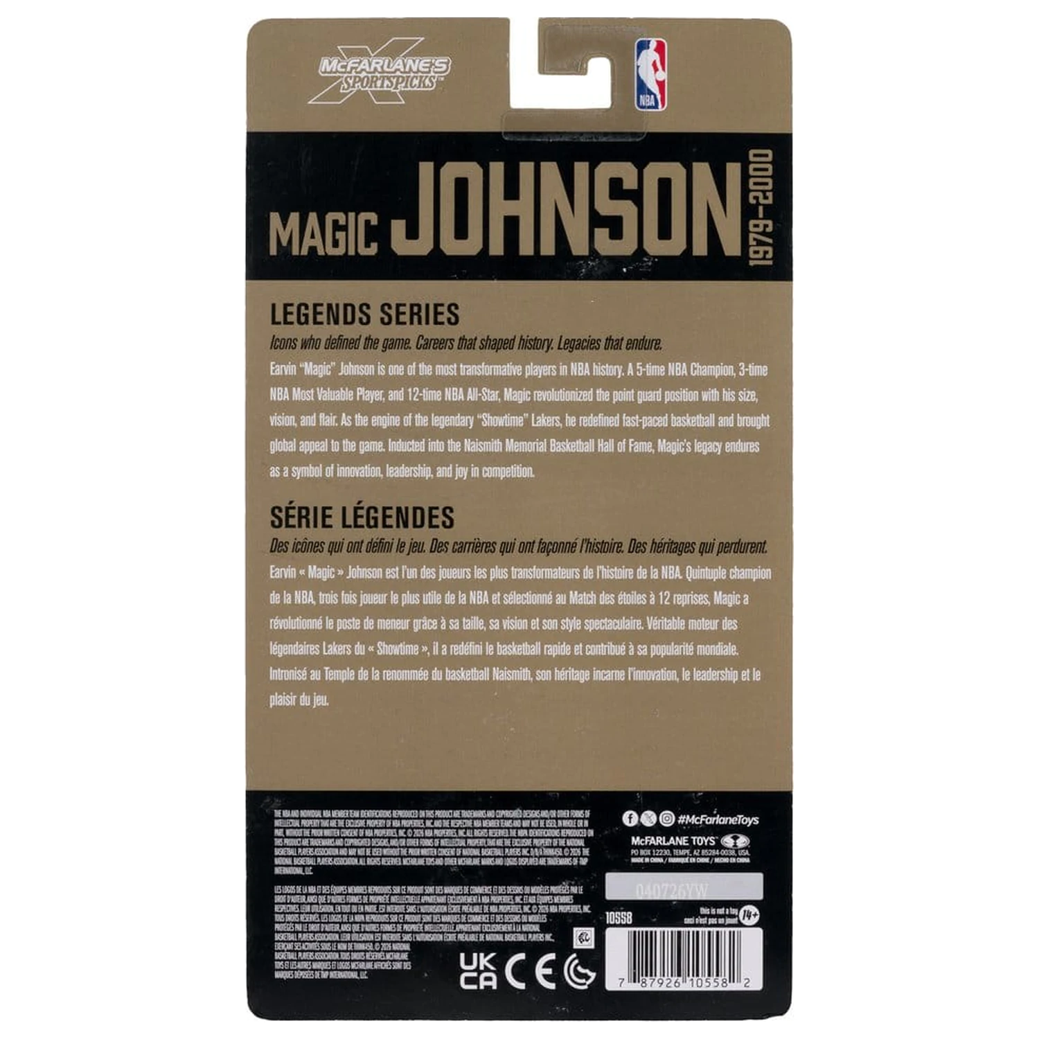 NBA Legends Series akční figurka Earvin "Magic" Johnson (Los Angeles Lakers) 15 cm fotografii produktu