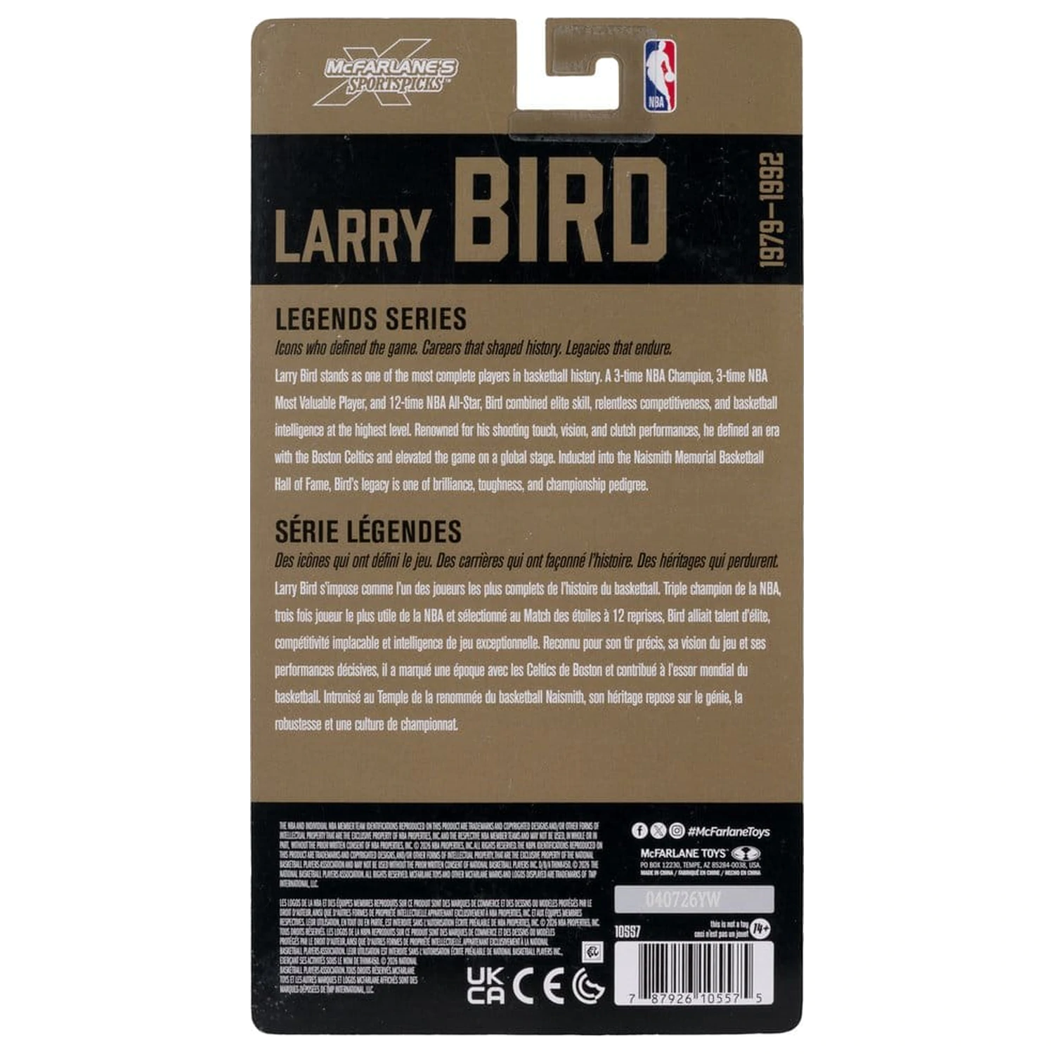 NBA Legends Series Action Figure Larry Bird (Boston Celtics) 15 cm fotografii produktu