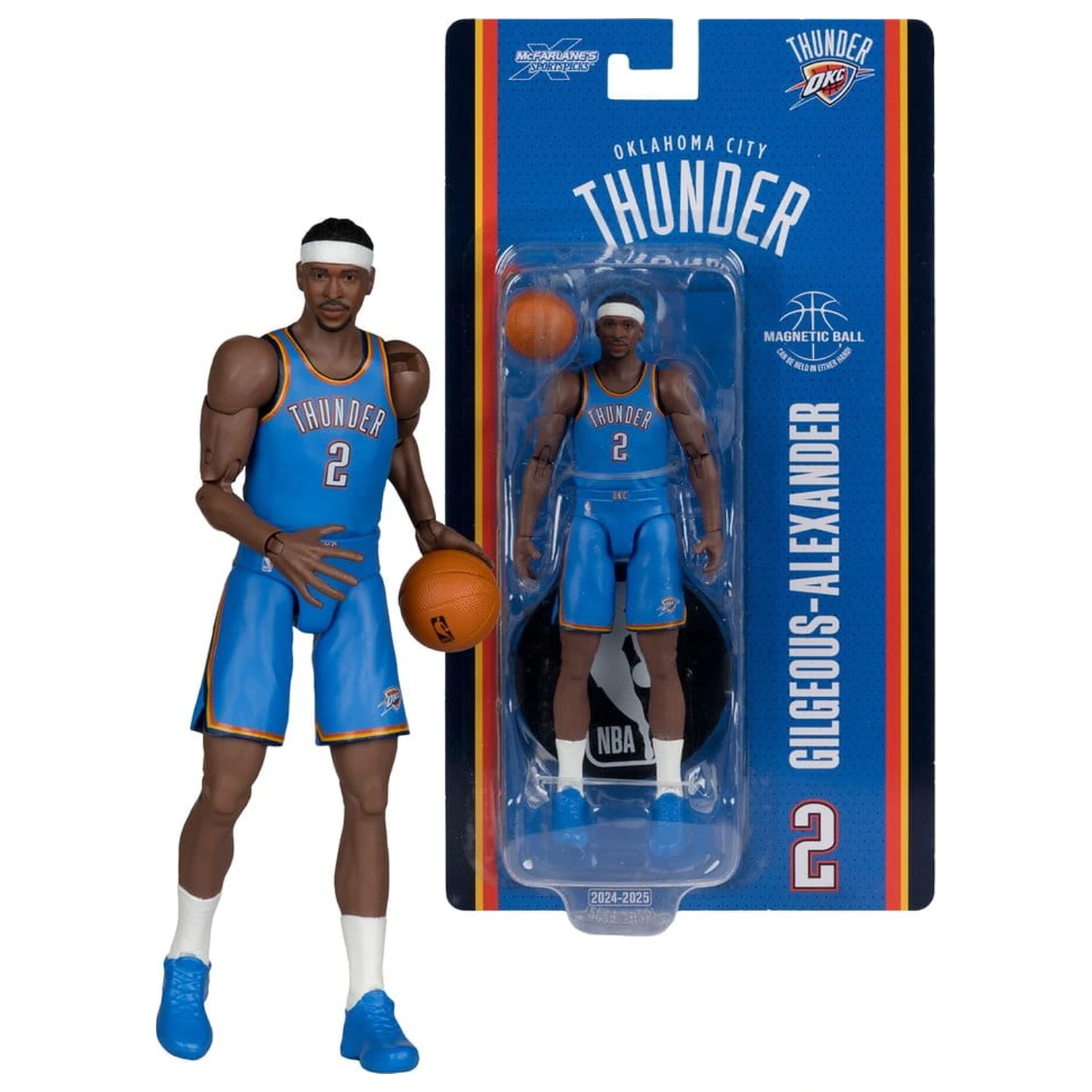 NBA SportsPicks akční figurka Shai Gilgeous-Alexander (Oklahoma City Thunder) 16 cm fotografii produktu