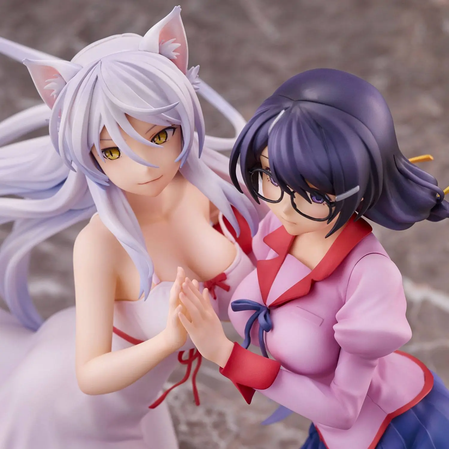 Nekomonogatari Monogatari Series PVC Sochy Tsubasa Hanekawa Set (re-run) 19 cm fotografii produktu