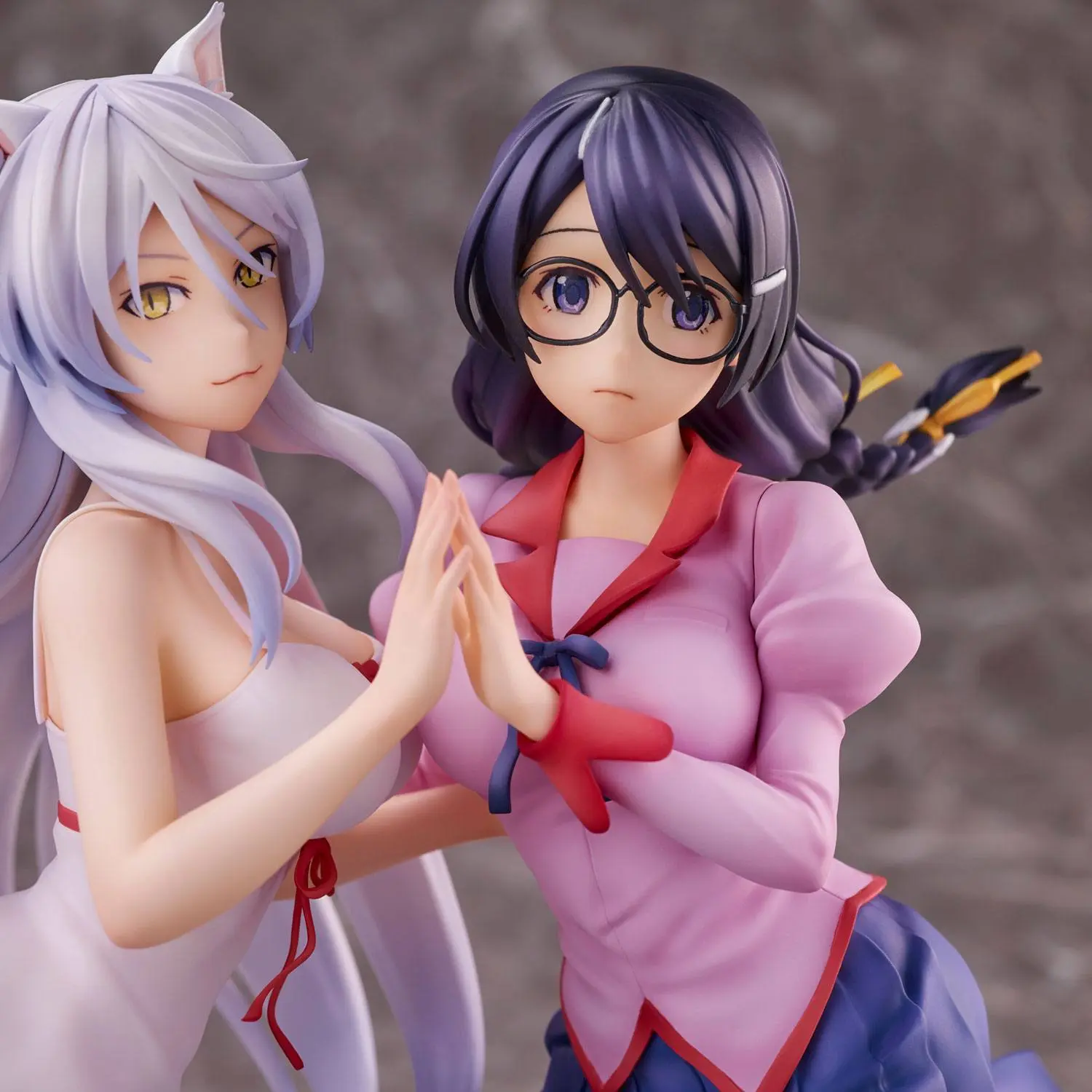 Nekomonogatari Monogatari Series PVC Sochy Tsubasa Hanekawa Set (re-run) 19 cm fotografii produktu