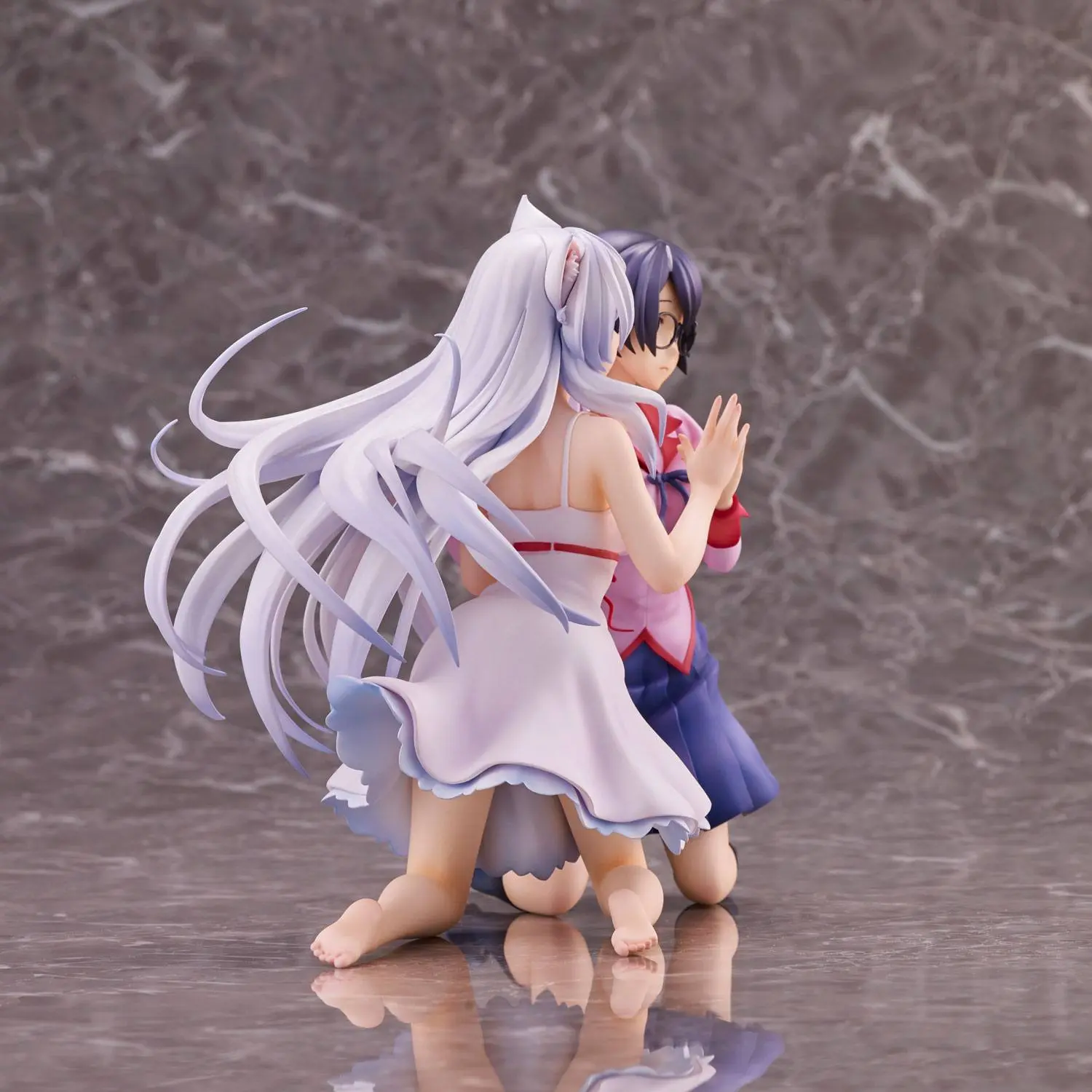 Nekomonogatari Monogatari Series PVC Sochy Tsubasa Hanekawa Set (re-run) 19 cm fotografii produktu