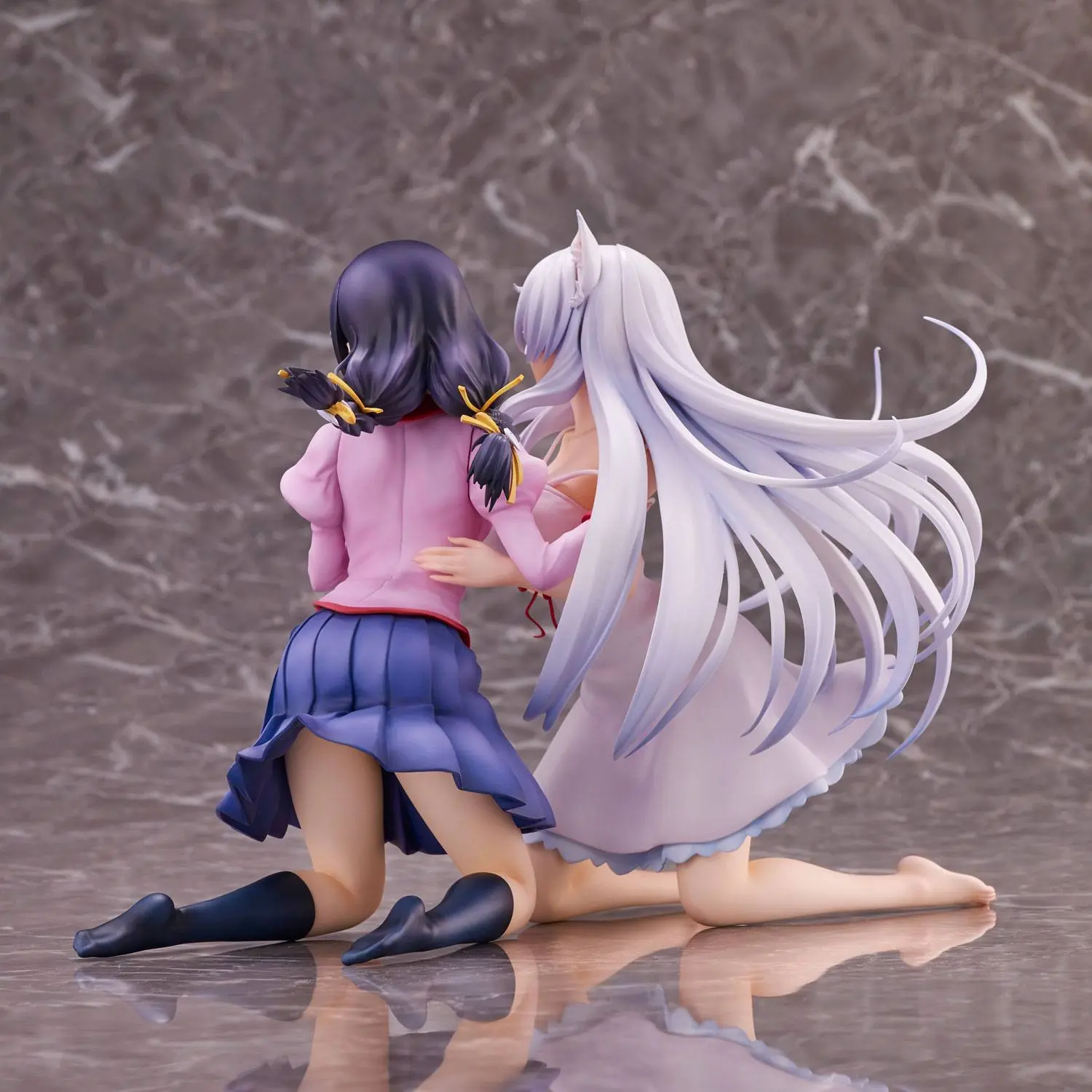 Nekomonogatari Monogatari Series PVC Sochy Tsubasa Hanekawa Set (re-run) 19 cm fotografii produktu