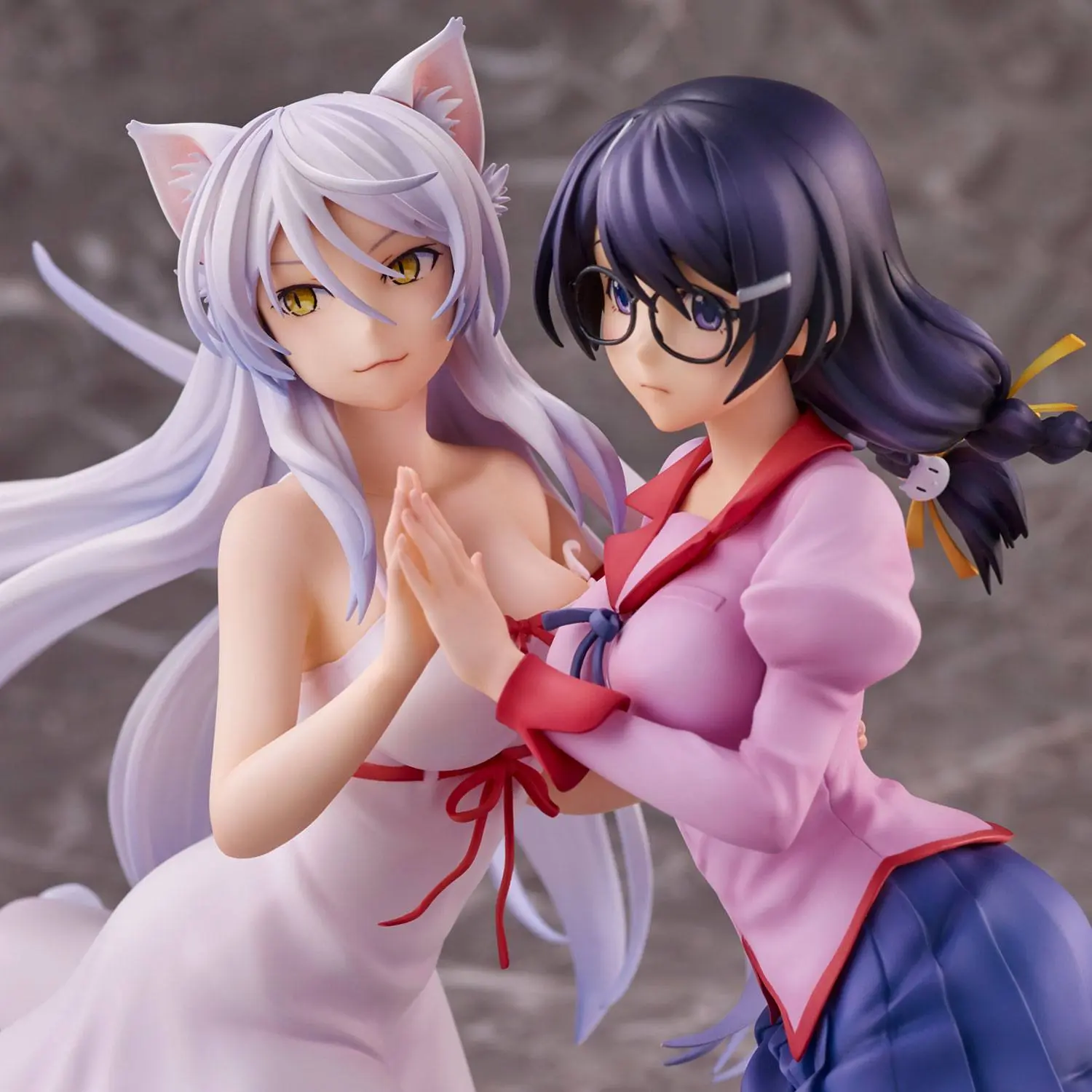 Nekomonogatari Monogatari Series PVC Sochy Tsubasa Hanekawa Set (re-run) 19 cm fotografii produktu