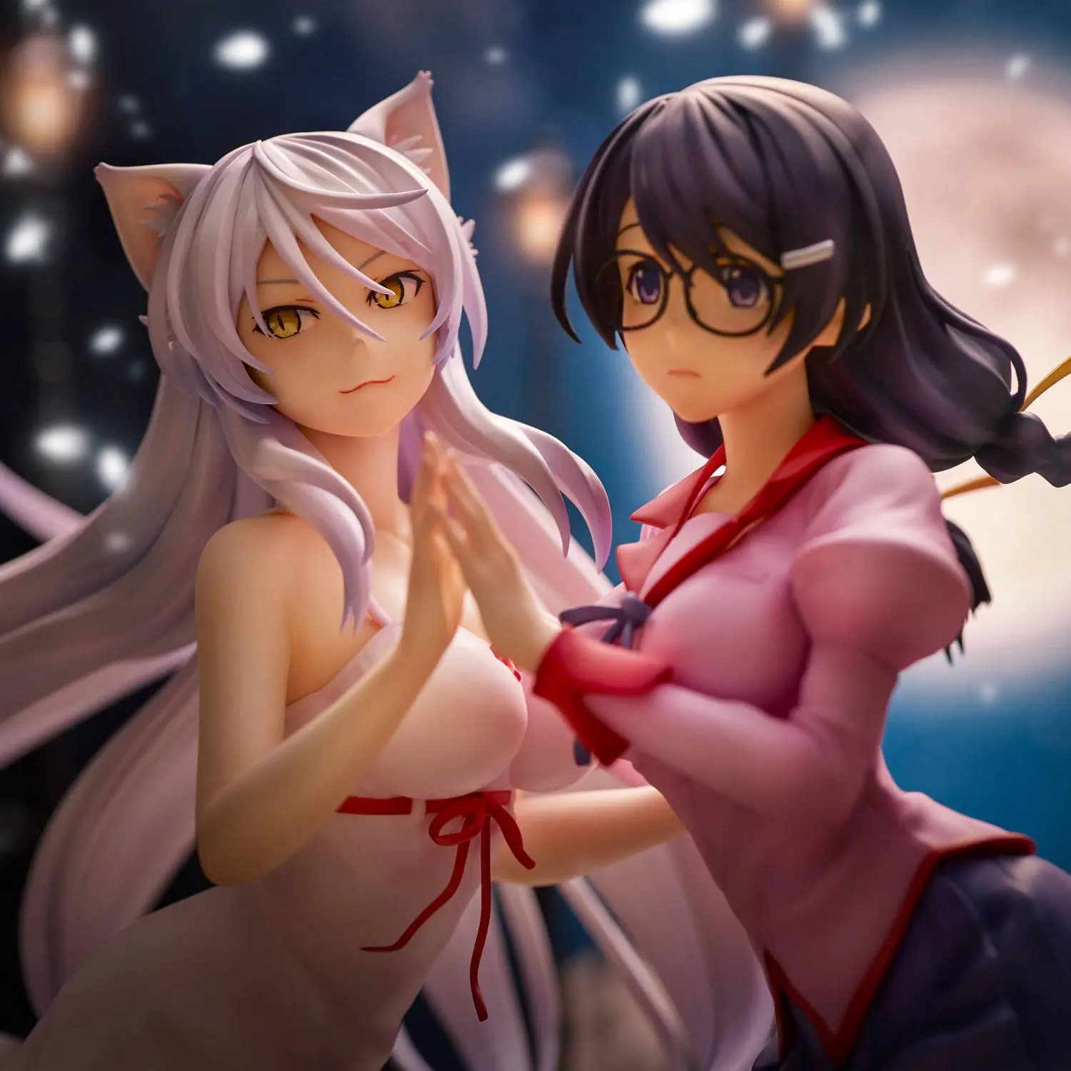 Nekomonogatari Monogatari Series PVC Sochy Tsubasa Hanekawa Set (re-run) 19 cm fotografii produktu