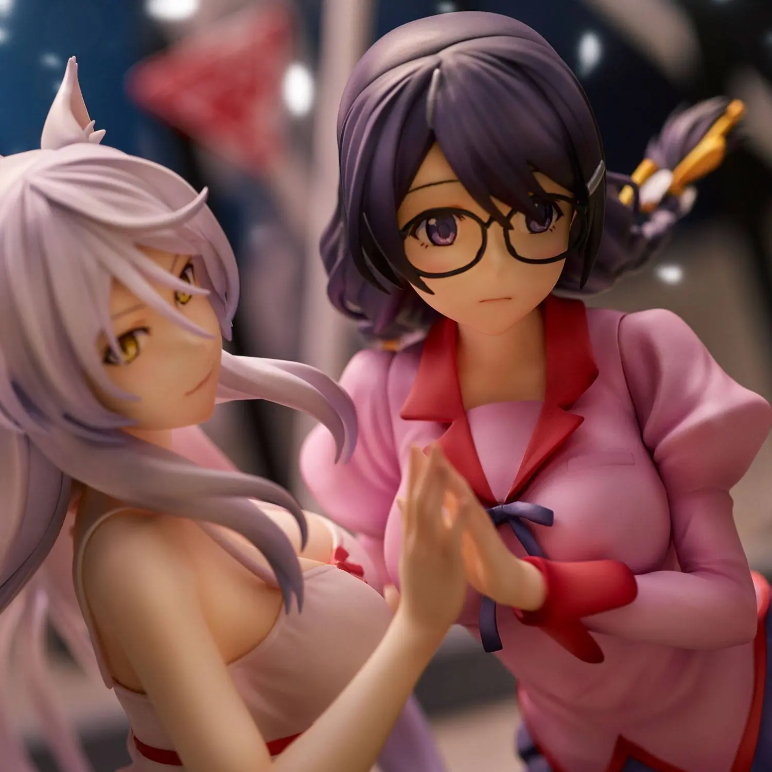 Nekomonogatari Monogatari Series PVC Sochy Tsubasa Hanekawa Set (re-run) 19 cm fotografii produktu