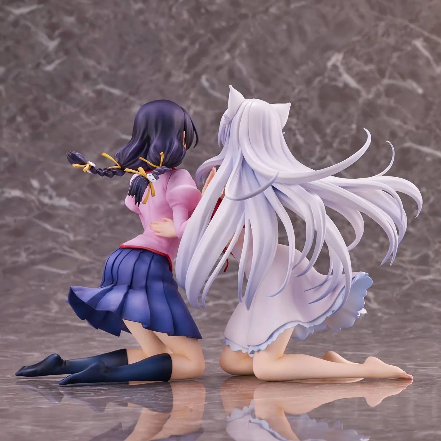 Nekomonogatari Monogatari Series PVC Sochy Tsubasa Hanekawa Set (re-run) 19 cm fotografii produktu